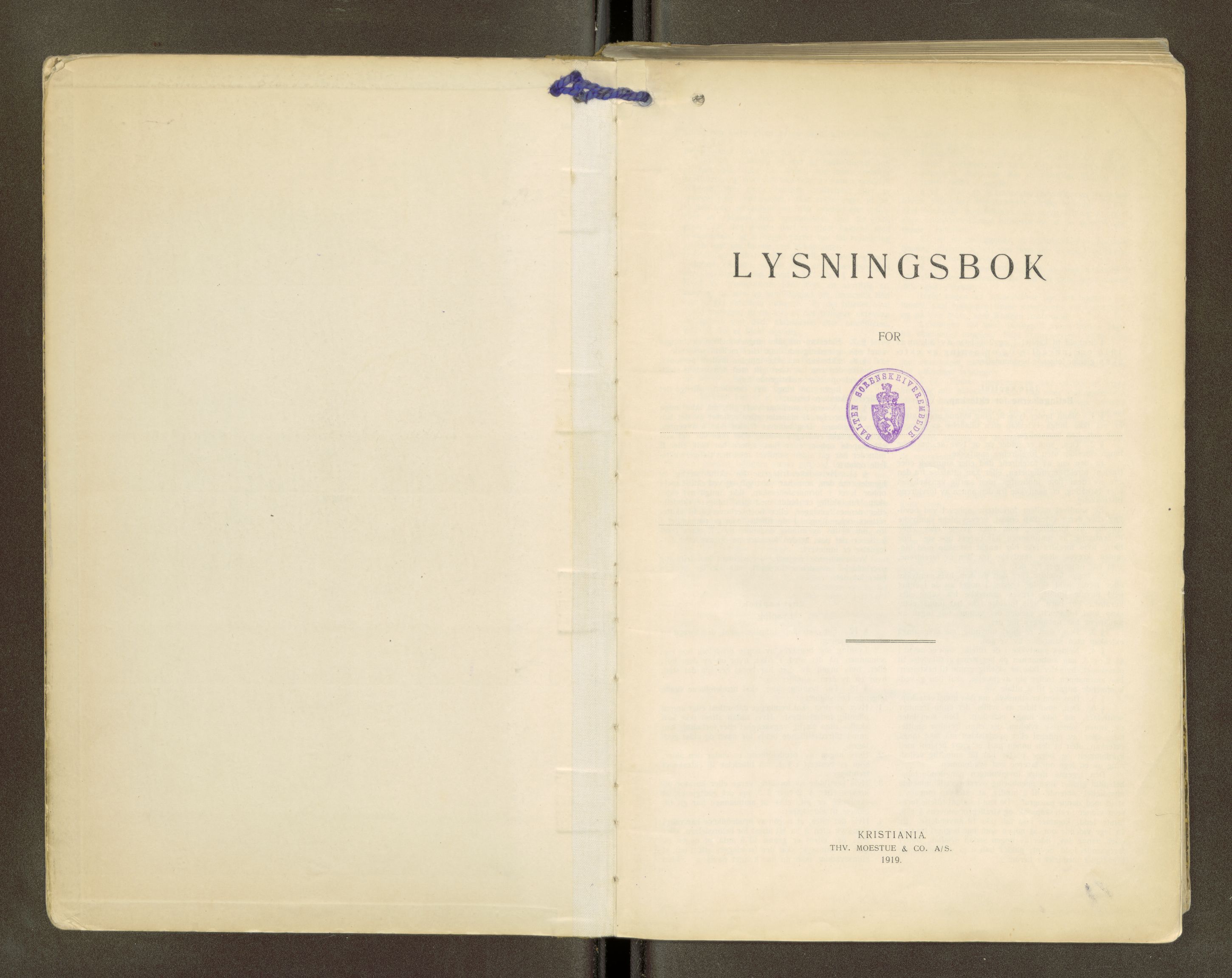 Salten sorenskriveri, AV/SAT-A-4578/1/6/6D/L0011: Lysingsbok, 1921-1958