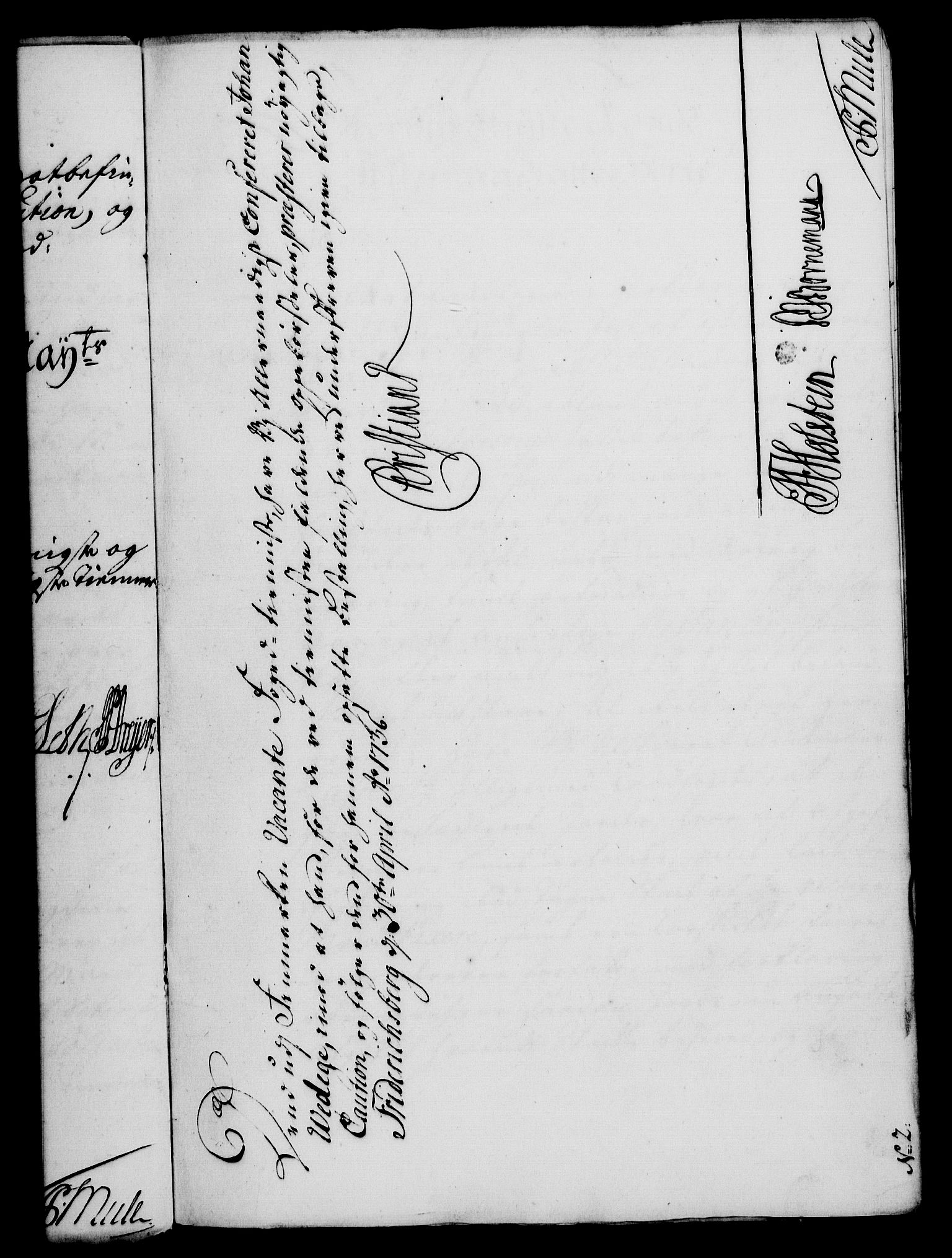 Rentekammeret, Kammerkanselliet, RA/EA-3111/G/Gf/Gfa/L0019: Norsk relasjons- og resolusjonsprotokoll (merket RK 52.19), 1736, s. 279