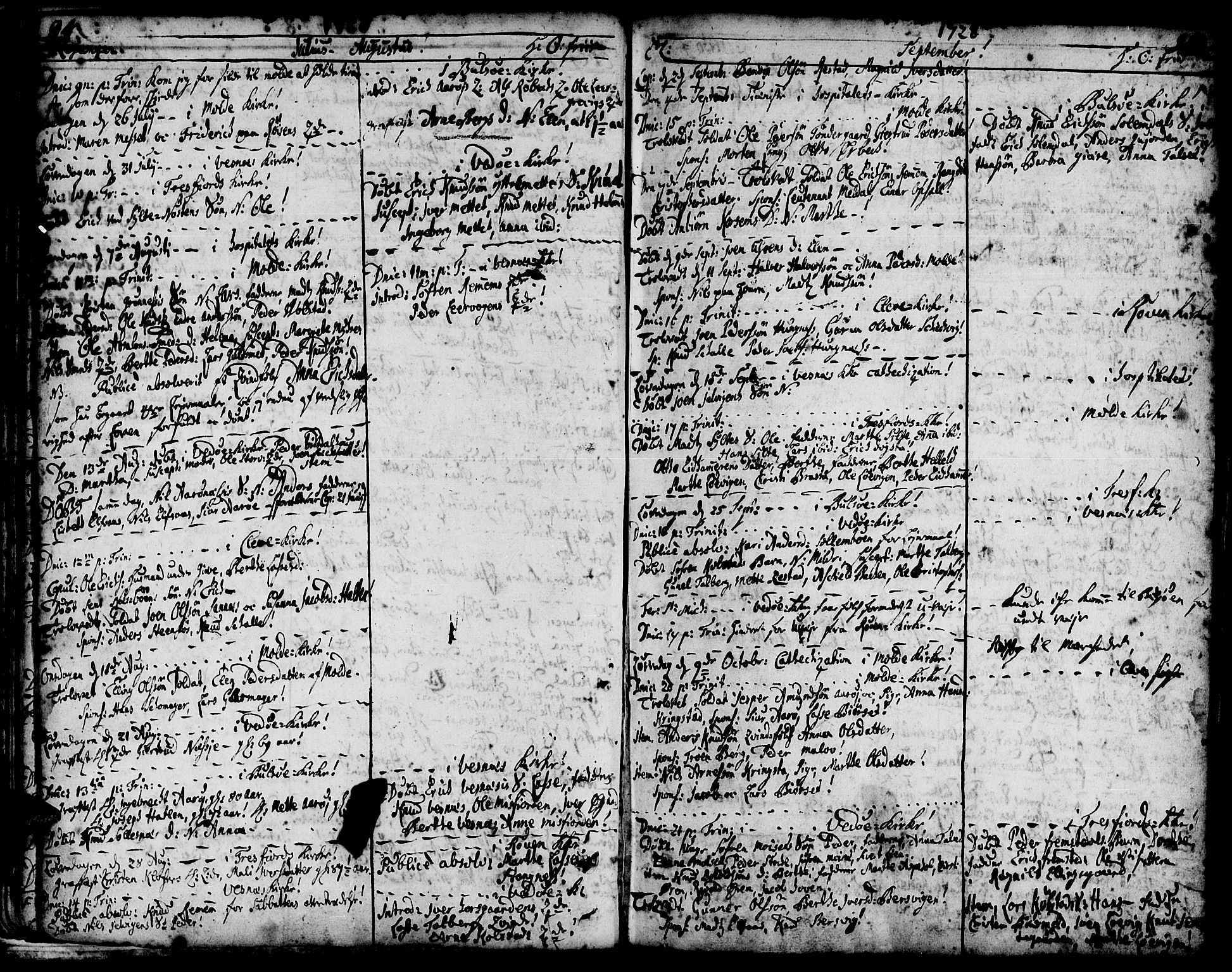 Ministerialprotokoller, klokkerbøker og fødselsregistre - Møre og Romsdal, AV/SAT-A-1454/547/L0599: Ministerialbok nr. 547A01, 1721-1764, s. 96-97