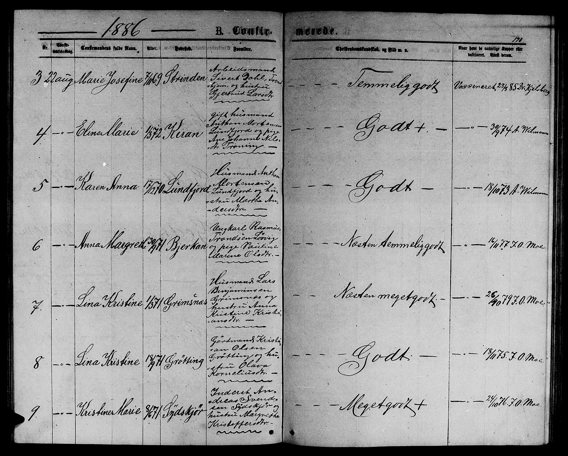 Ministerialprotokoller, klokkerbøker og fødselsregistre - Sør-Trøndelag, AV/SAT-A-1456/656/L0695: Klokkerbok nr. 656C01, 1867-1889, s. 170