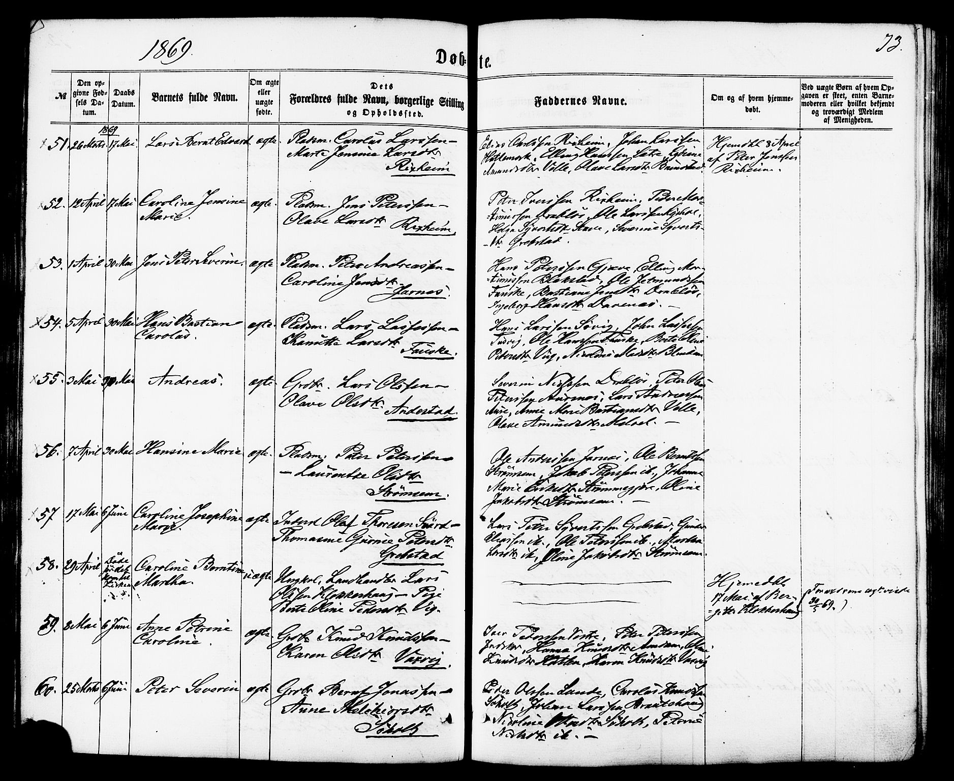 Ministerialprotokoller, klokkerbøker og fødselsregistre - Møre og Romsdal, AV/SAT-A-1454/522/L0314: Ministerialbok nr. 522A09, 1863-1877, s. 73