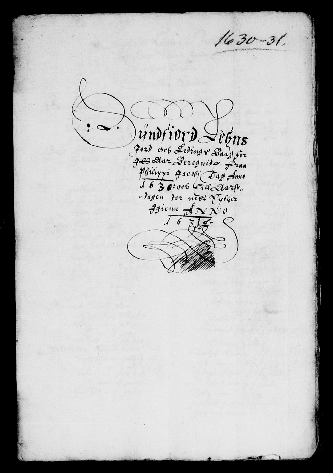 Rentekammeret inntil 1814, Reviderte regnskaper, Lensregnskaper, RA/EA-5023/R/Rb/Rbt/L0055: Bergenhus len, 1630-1631