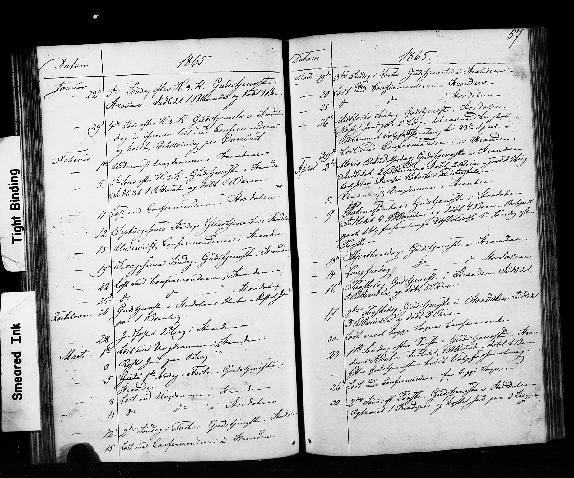Ministerialprotokoller, klokkerbøker og fødselsregistre - Møre og Romsdal, AV/SAT-A-1454/520/L0280: Ministerialbok nr. 520A09, 1844-1881, s. 57
