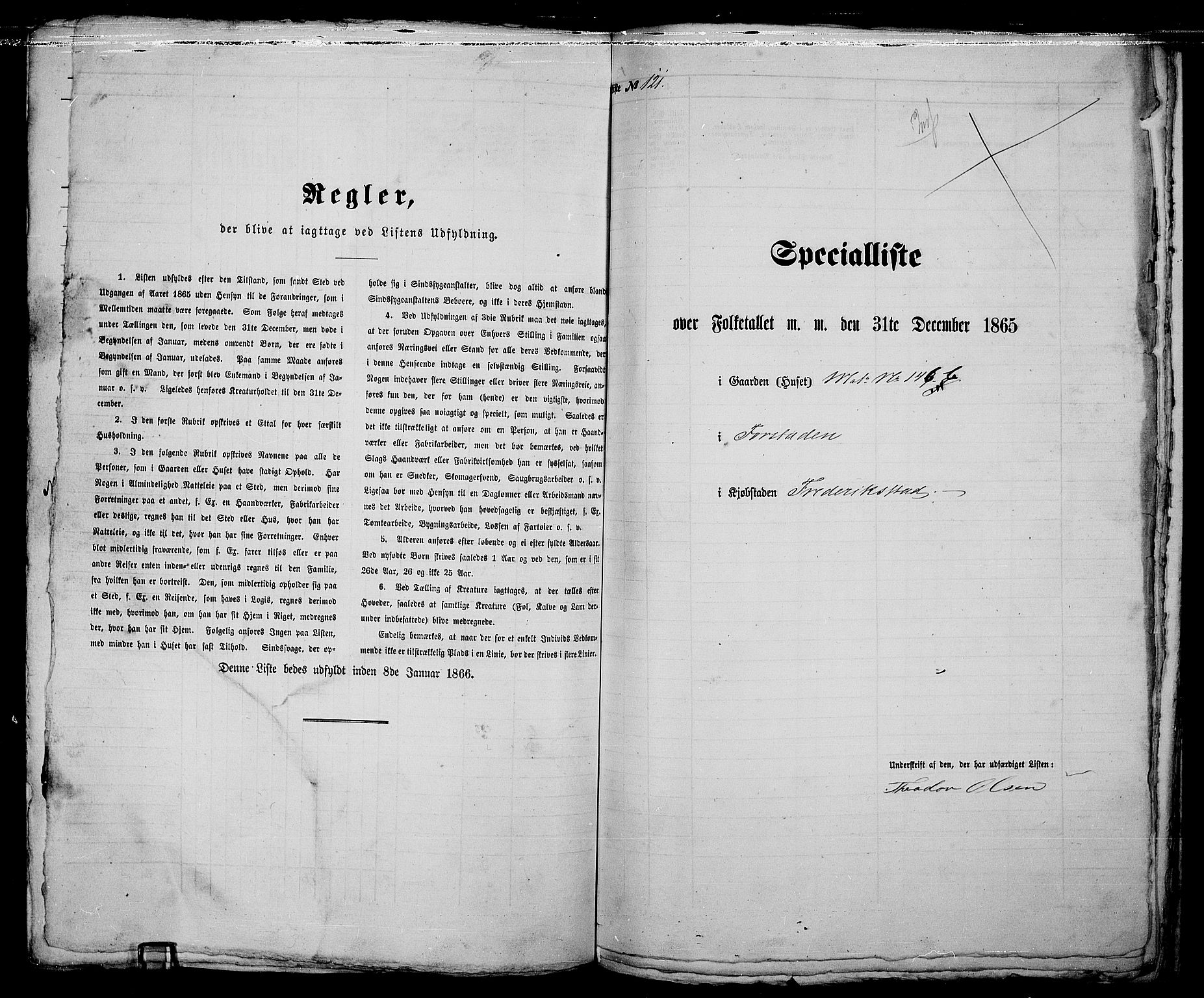 RA, Folketelling 1865 for 0103B Fredrikstad prestegjeld, Fredrikstad kjøpstad, 1865, s. 264