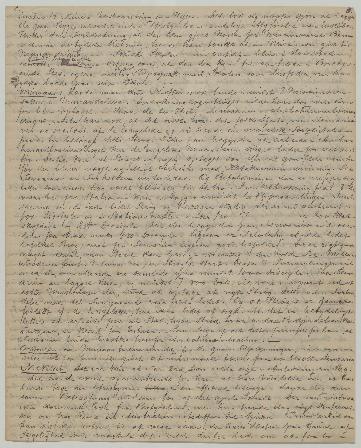 Det Norske Misjonsselskap - hovedadministrasjonen, VID/MA-A-1045/D/Da/Daa/L0035/0012: Konferansereferat og årsberetninger / Konferansereferat fra Madagaskar Innland., 1881