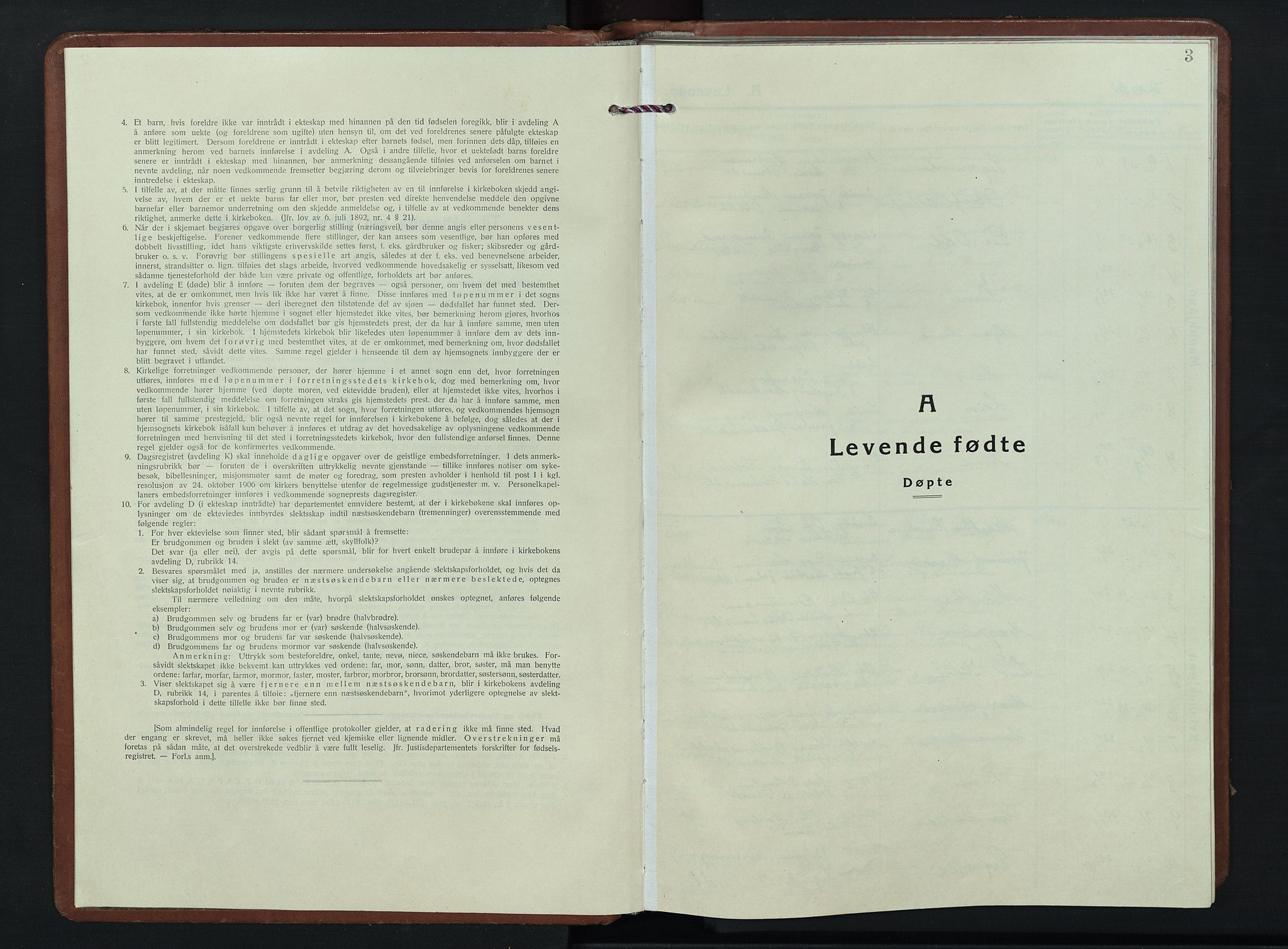 Nordre Land prestekontor, SAH/PREST-124/H/Ha/Hab/L0007: Klokkerbok nr. 7, 1930-1953, s. 3