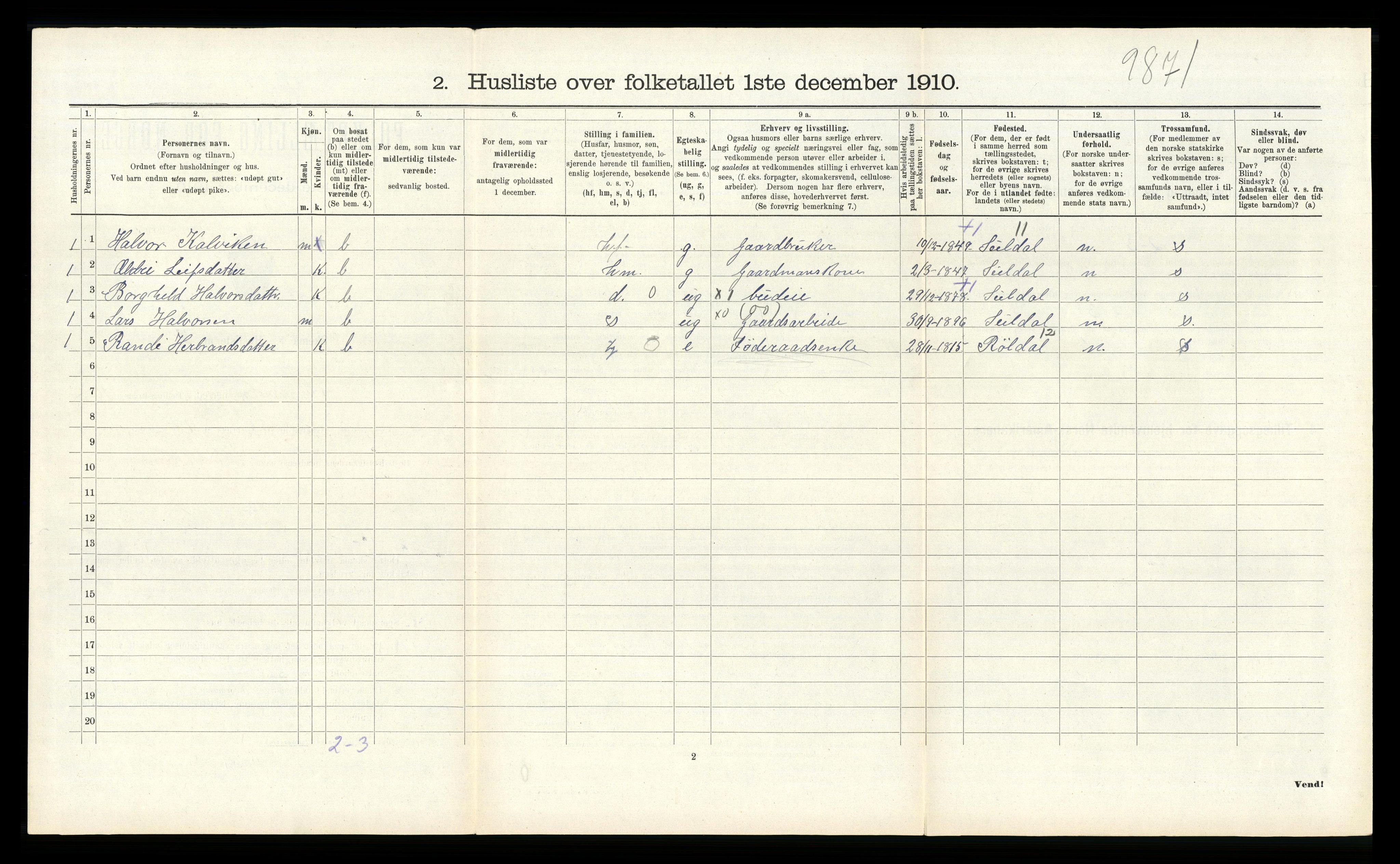 RA, Folketelling 1910 for 1212 Skånevik herred, 1910, s. 532