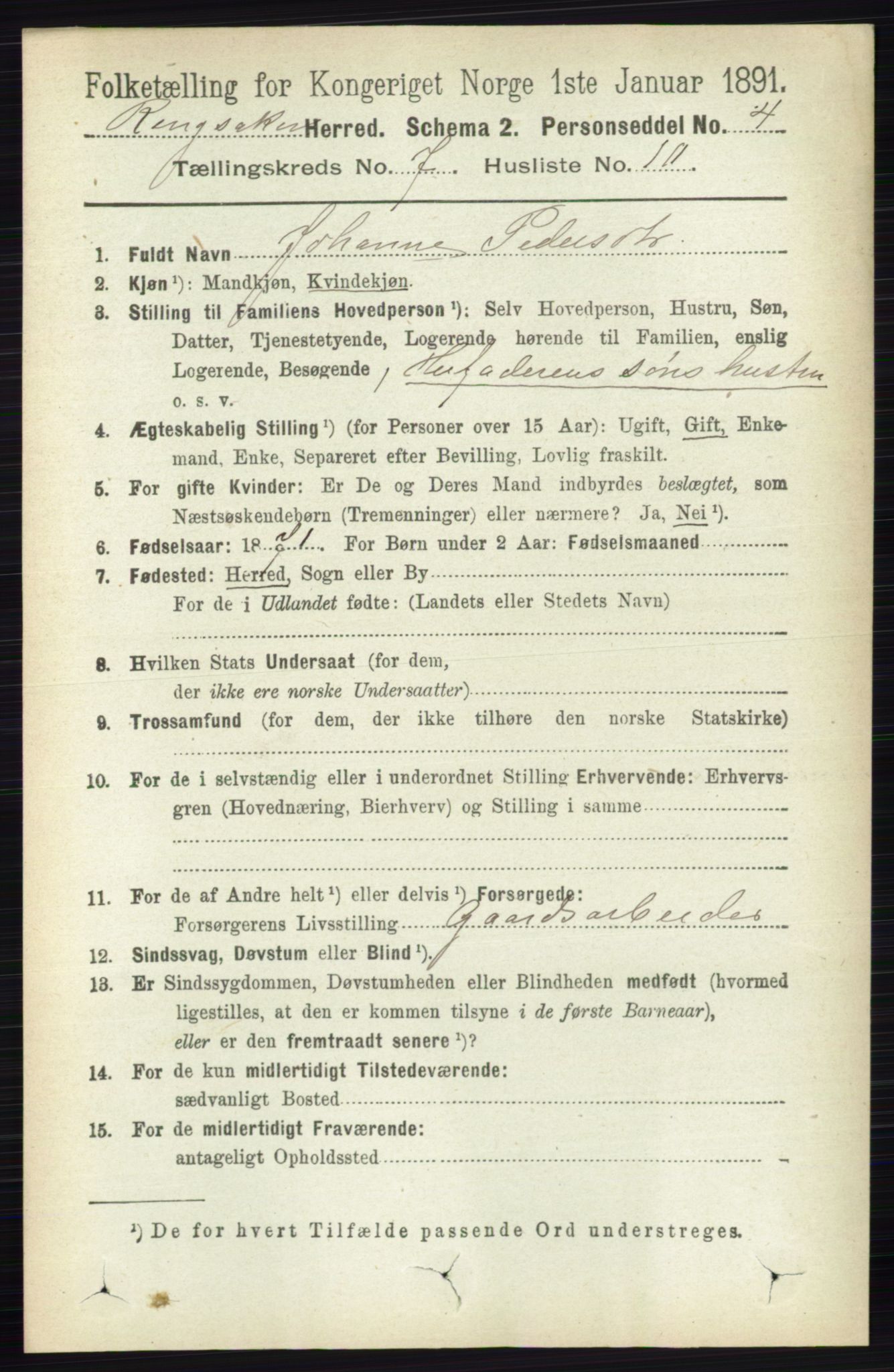 RA, Folketelling 1891 for 0412 Ringsaker herred, 1891, s. 3941