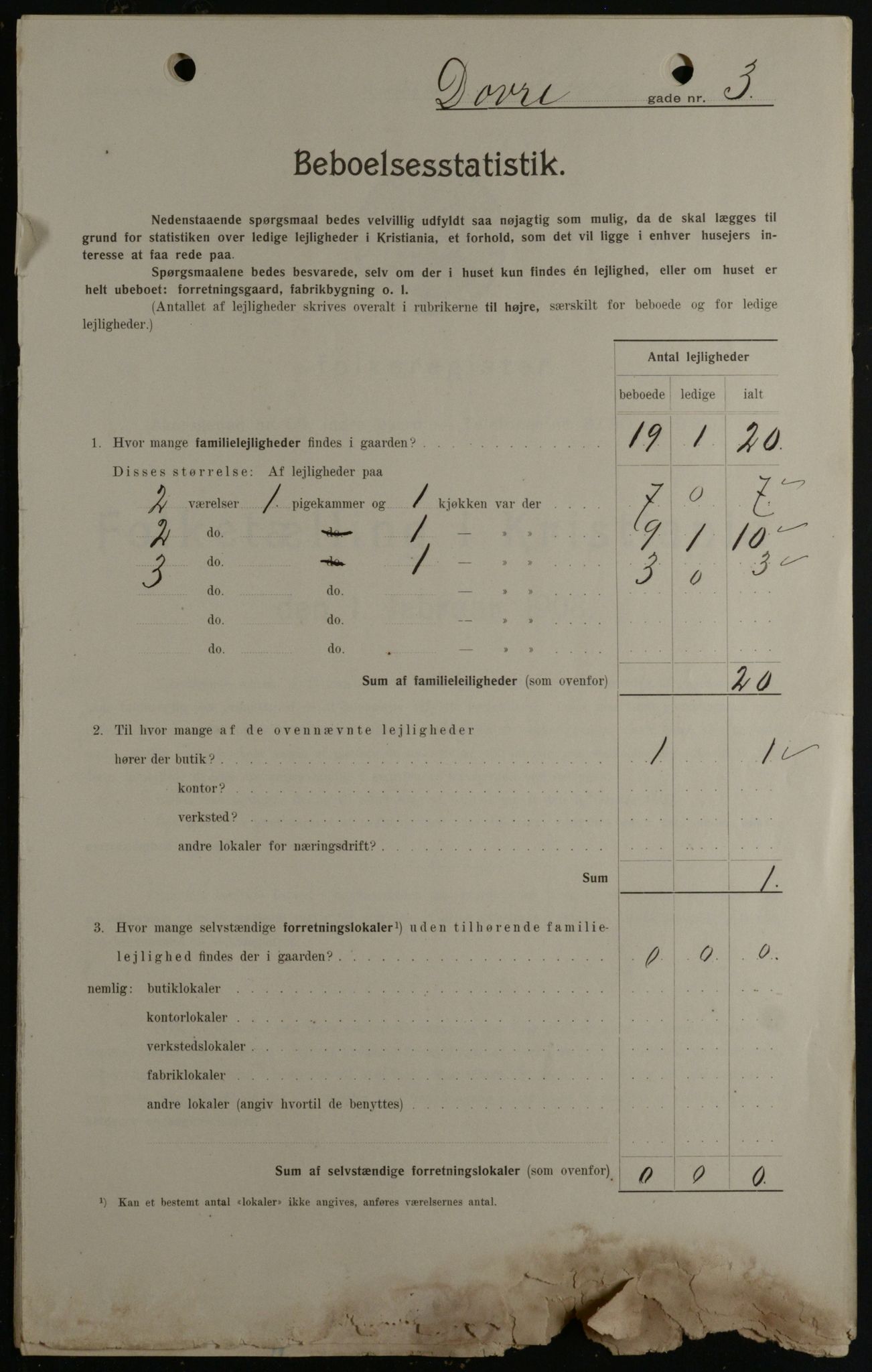 OBA, Kommunal folketelling 1.2.1908 for Kristiania kjøpstad, 1908, s. 14964
