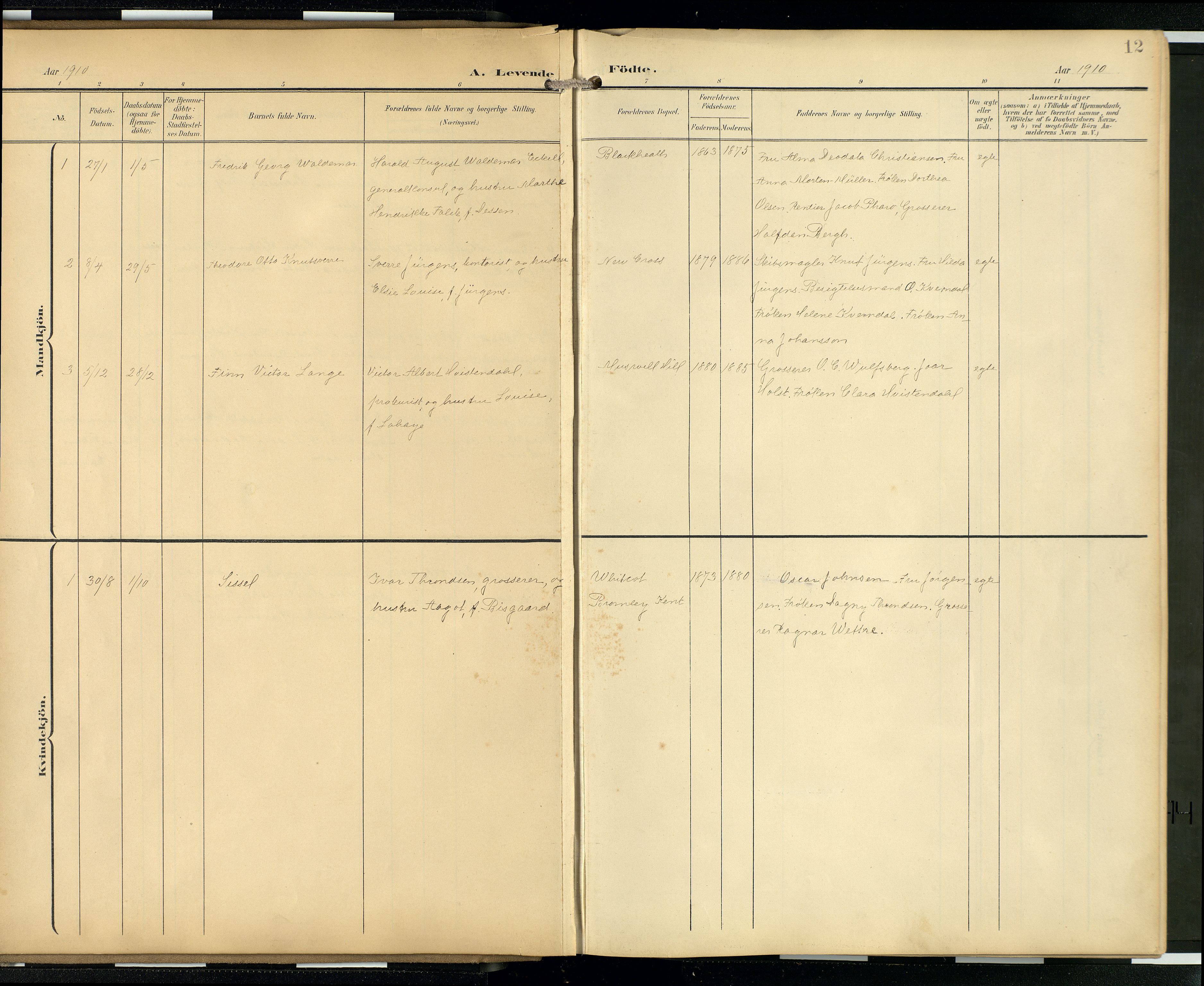 Den norske sjømannsmisjon i utlandet/London m/bistasjoner, AV/SAB-SAB/PA-0103/H/Ha/L0003: Ministerialbok nr. A 3, 1903-1934, s. 11b-12a