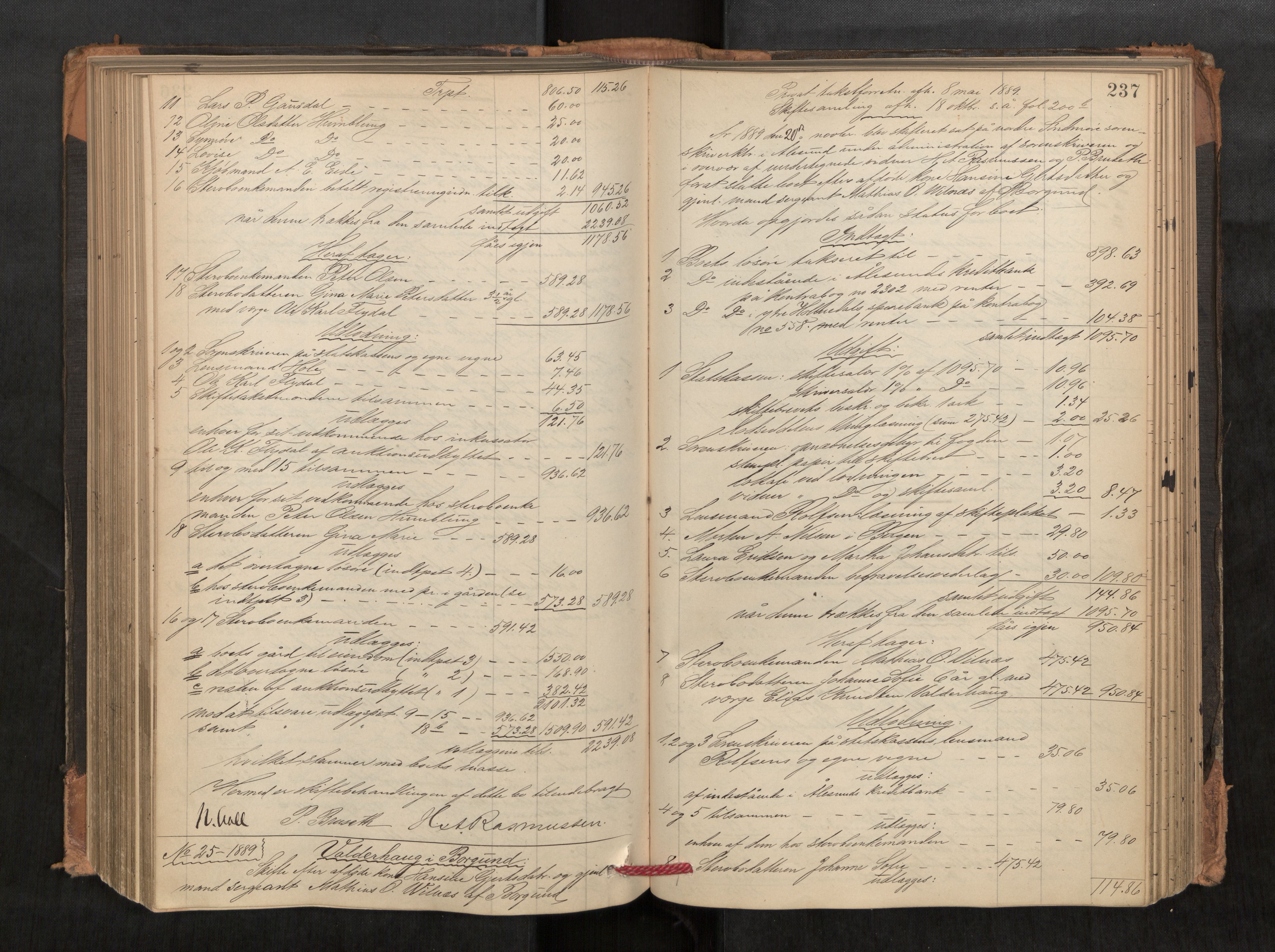 Nordre Sunnmøre sorenskriveri, AV/SAT-A-0006/1/3/3A/L0021: Skiftesluttningsprotokoll 2, 1884-1893, s. 237