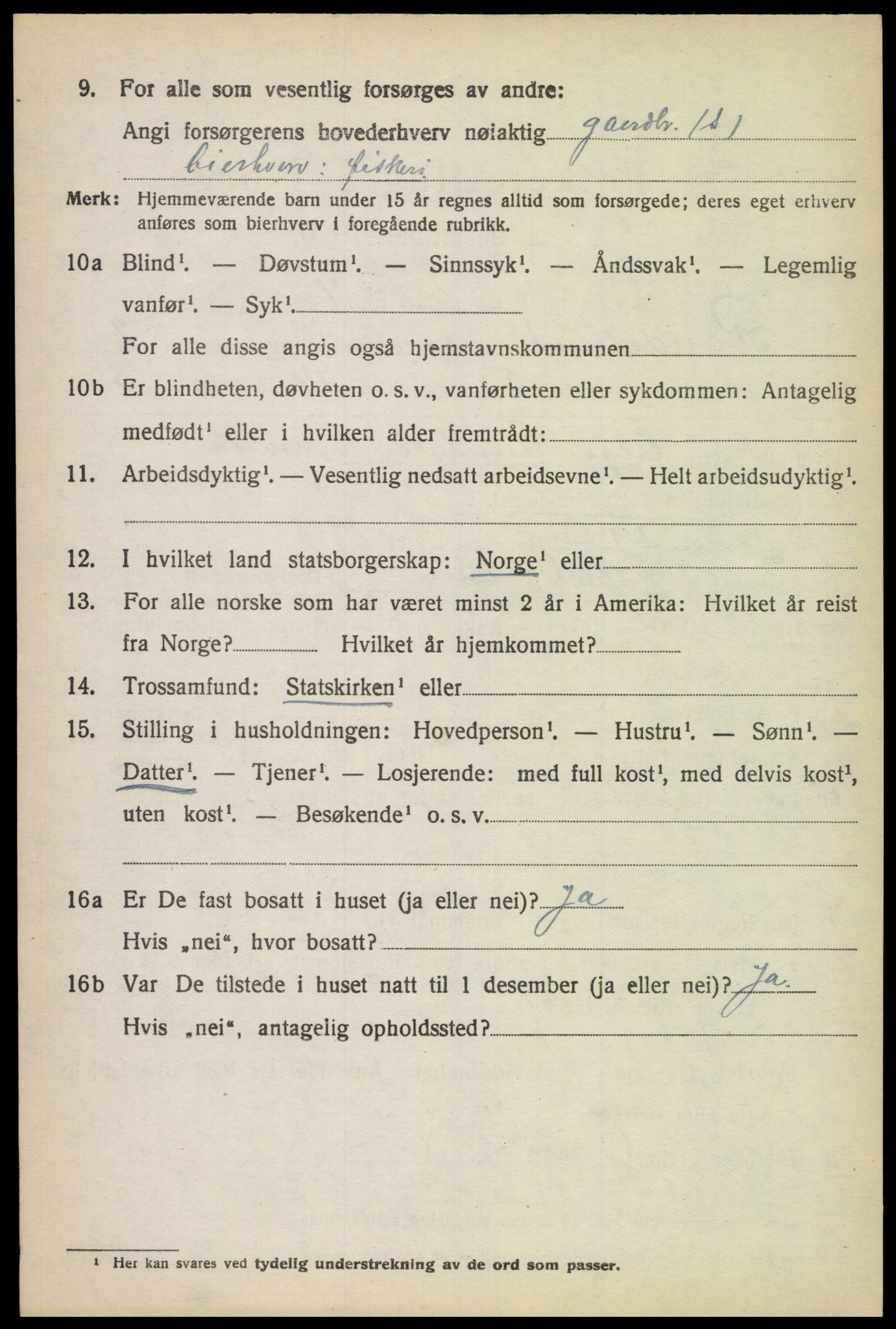 SAK, Folketelling 1920 for 1011 Randesund herred, 1920, s. 1125