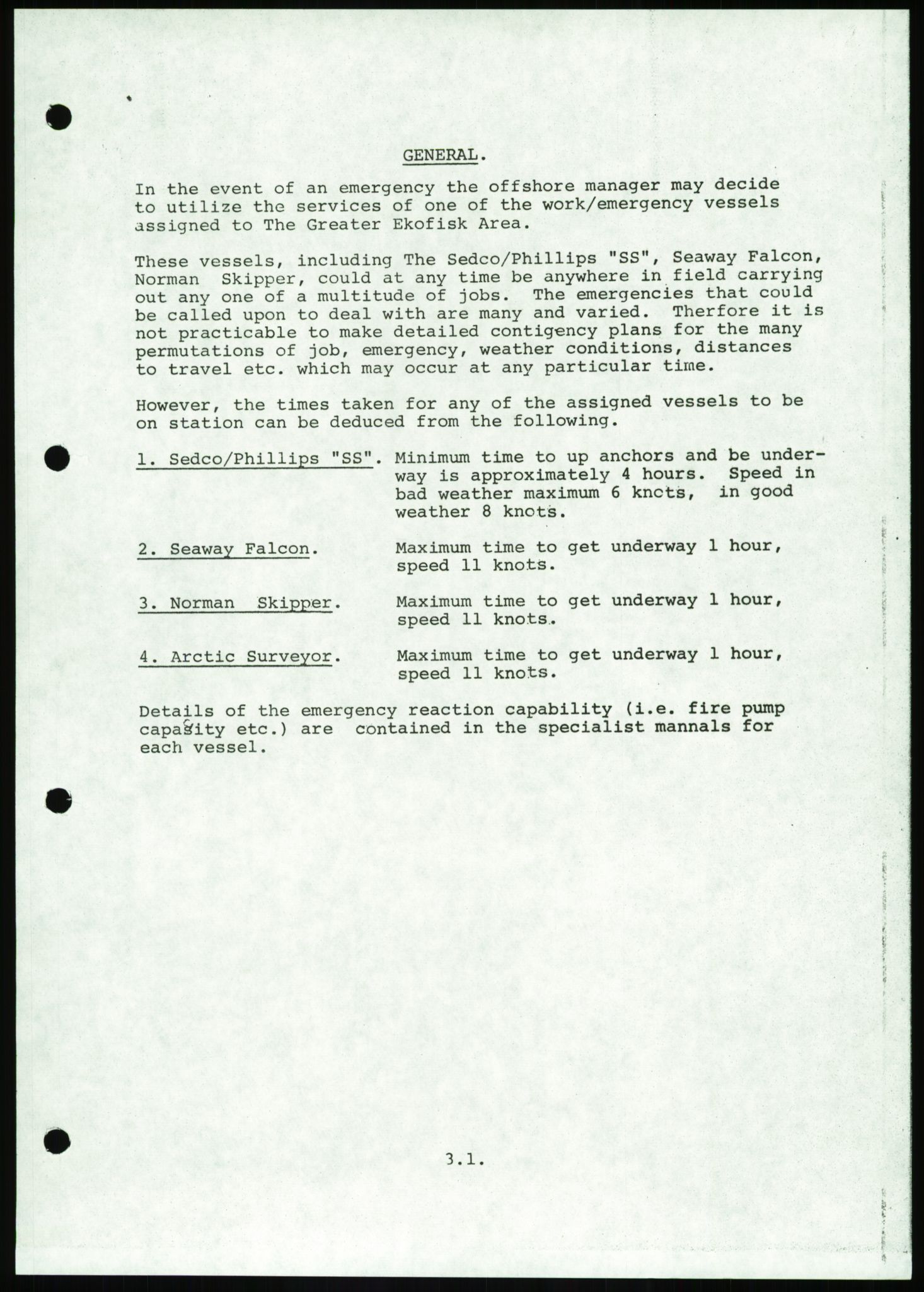 Justisdepartementet, Granskningskommisjonen ved Alexander Kielland-ulykken 27.3.1980, AV/RA-S-1165/D/L0016: O Beredskapsplaner (Doku.liste + O1-O3 av 3), 1980-1981, s. 78