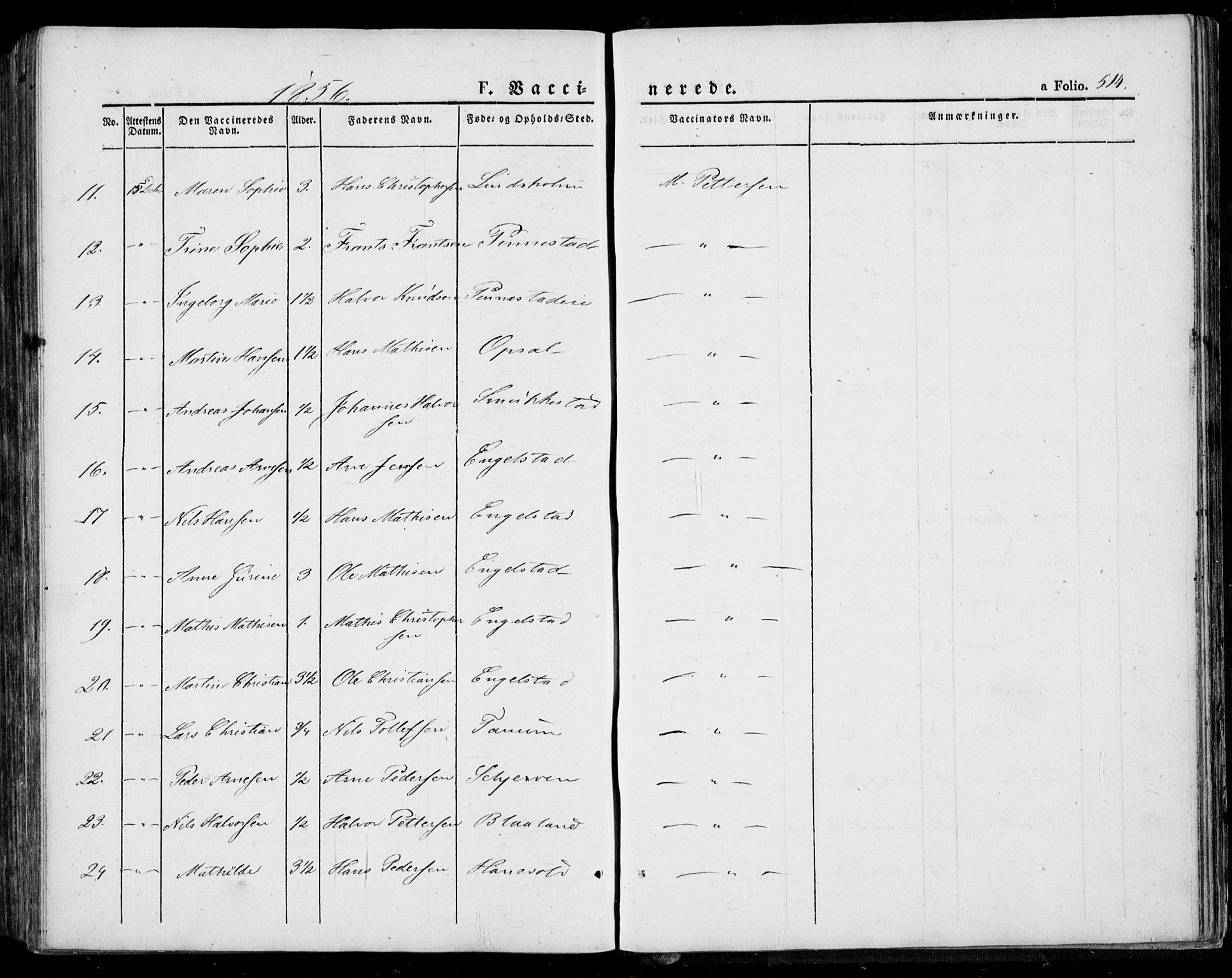 Lardal kirkebøker, AV/SAKO-A-350/F/Fa/L0006: Ministerialbok nr. I 6, 1835-1860, s. 514