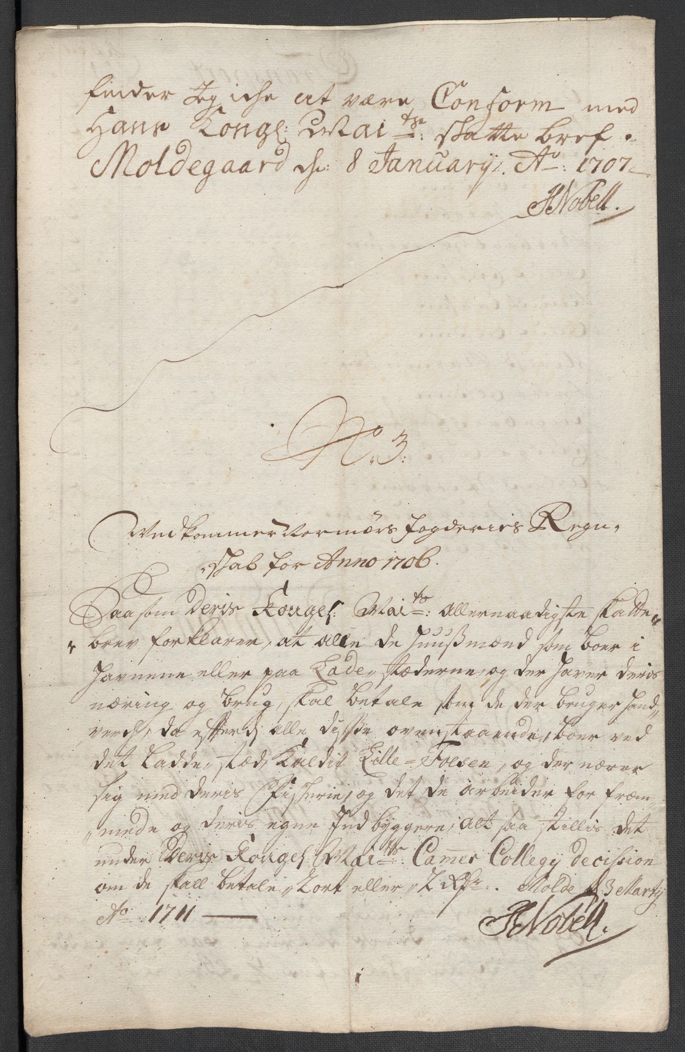 Rentekammeret inntil 1814, Reviderte regnskaper, Fogderegnskap, RA/EA-4092/R56/L3742: Fogderegnskap Nordmøre, 1706-1707, s. 92