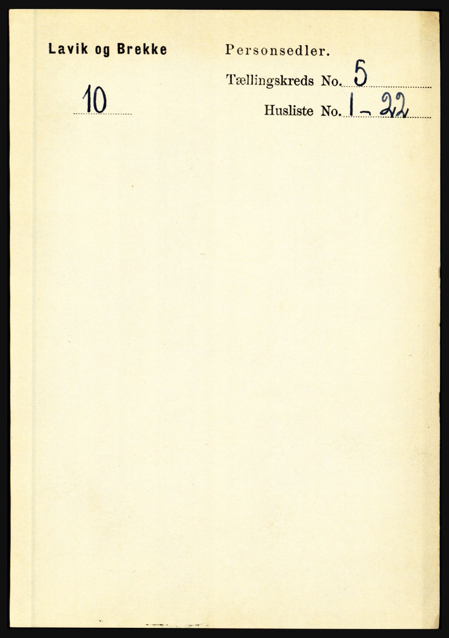 RA, Folketelling 1891 for 1415 Lavik og Brekke herred, 1891, s. 981