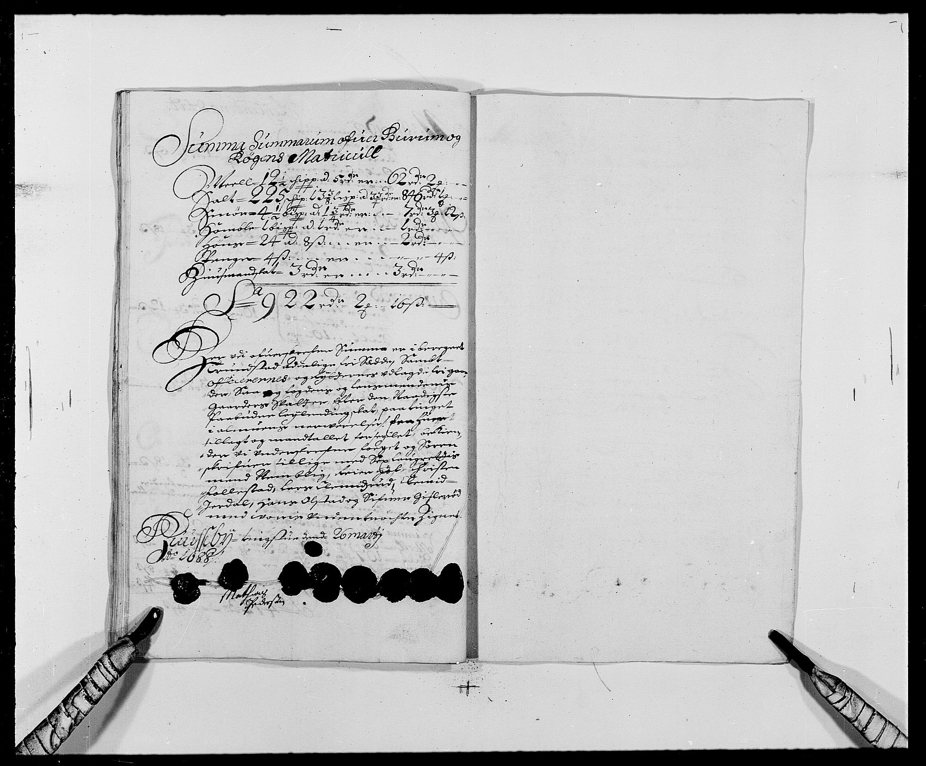 Rentekammeret inntil 1814, Reviderte regnskaper, Fogderegnskap, RA/EA-4092/R29/L1693: Fogderegnskap Hurum og Røyken, 1688-1693, s. 55