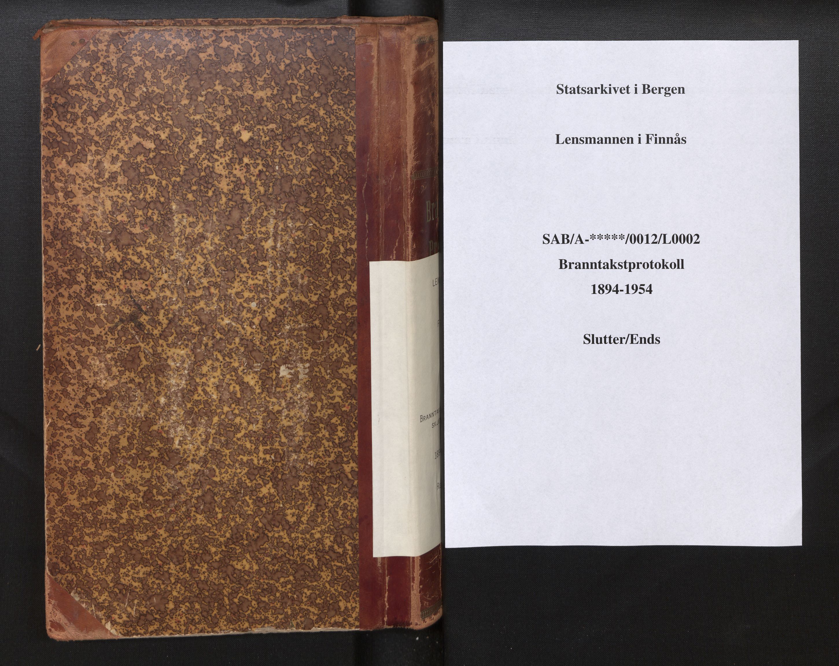 Lensmannen i Finnås, AV/SAB-A-31901/0012/L0002: Branntakstprotokoll, skjematakst, 1894-1954