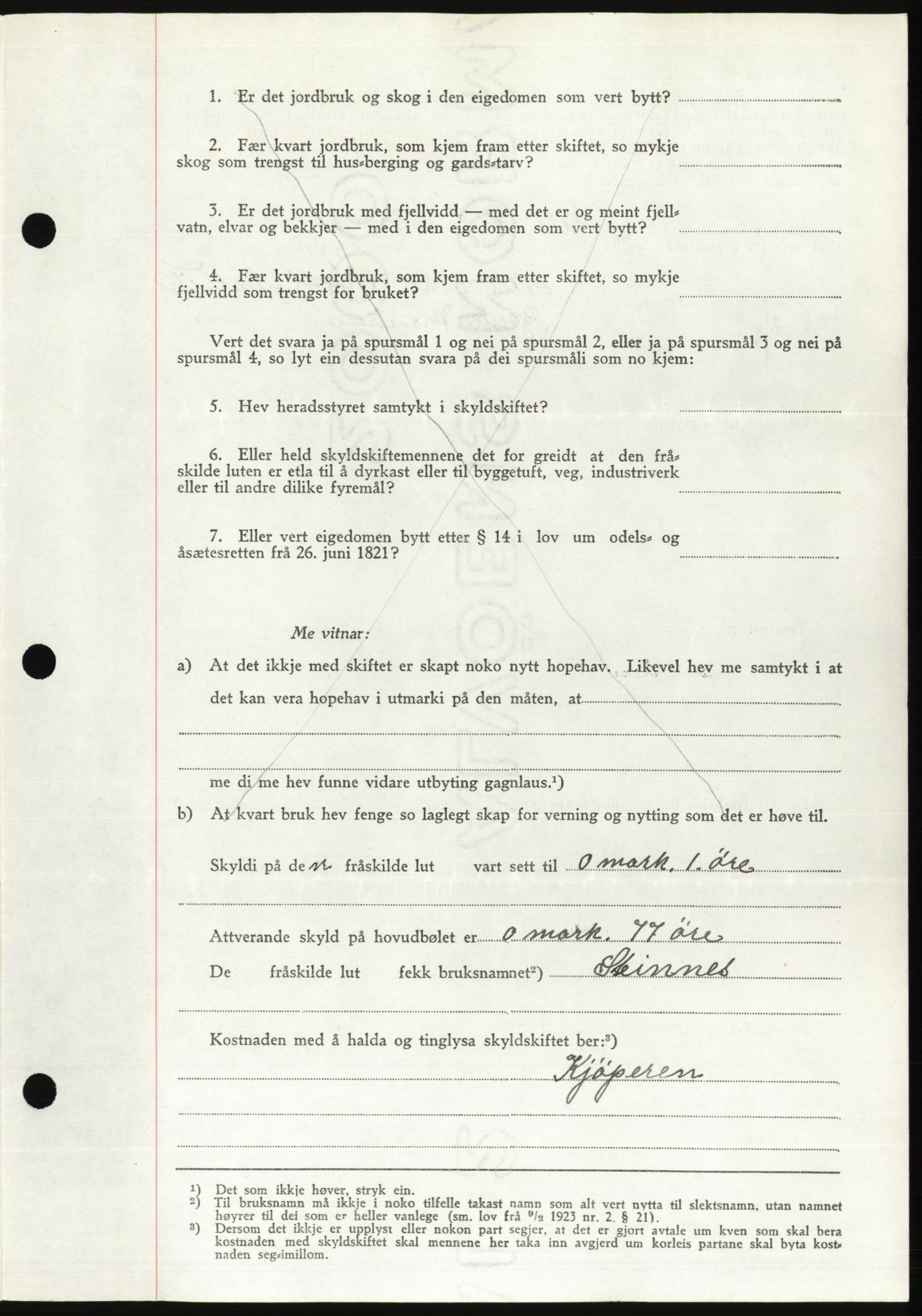 Søre Sunnmøre sorenskriveri, AV/SAT-A-4122/1/2/2C/L0076: Pantebok nr. 2A, 1943-1944, Dagboknr: 382/1944