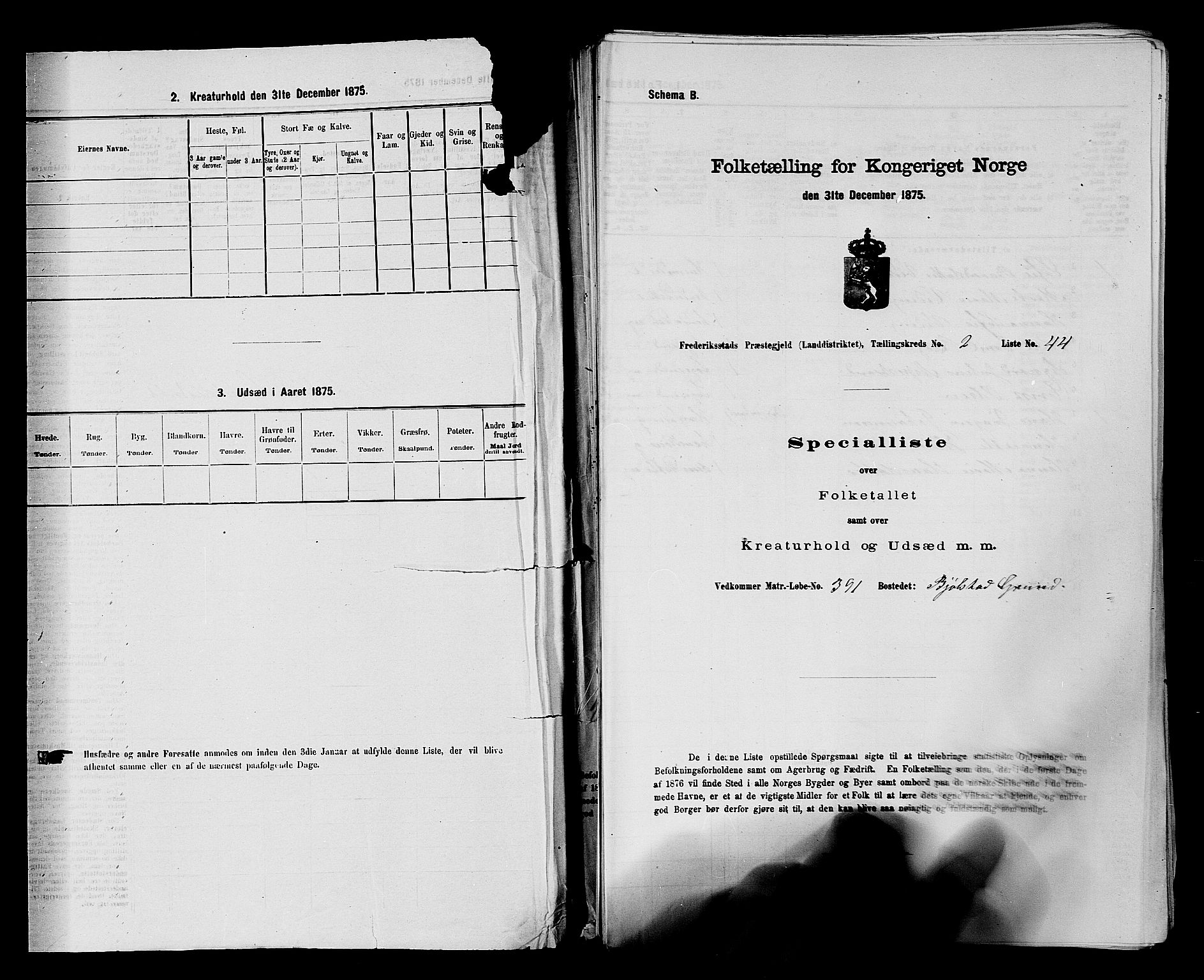 RA, Folketelling 1875 for 0132L Fredrikstad prestegjeld, Glemmen sokn, 1875, s. 246