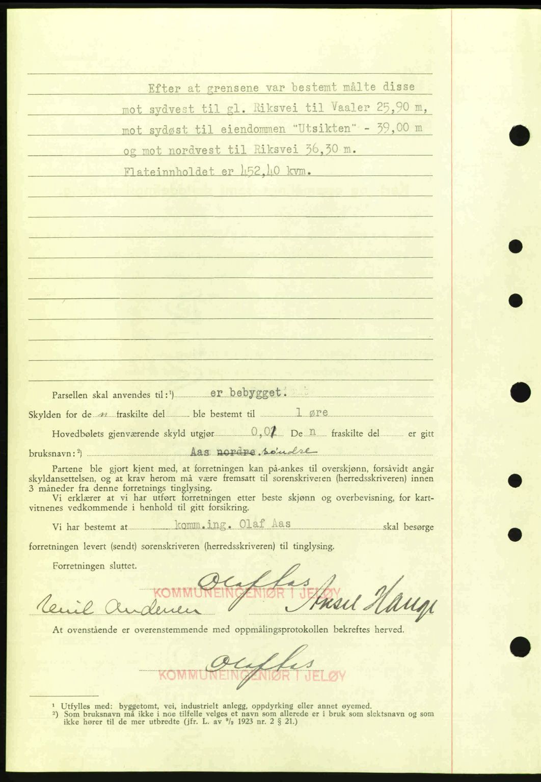 Moss sorenskriveri, SAO/A-10168: Pantebok nr. A9, 1941-1942, Dagboknr: 335/1942