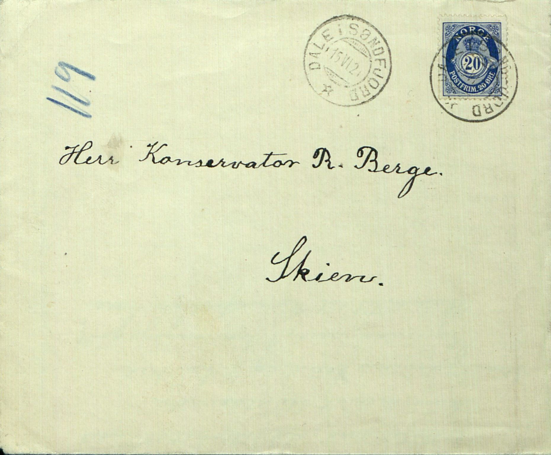 Rikard Berge, TEMU/TGM-A-1003/F/L0011/0014: 381-399 / 394 Brev og optegnelser av Nikka Vonen, Dale, 1910-1950, s. 119