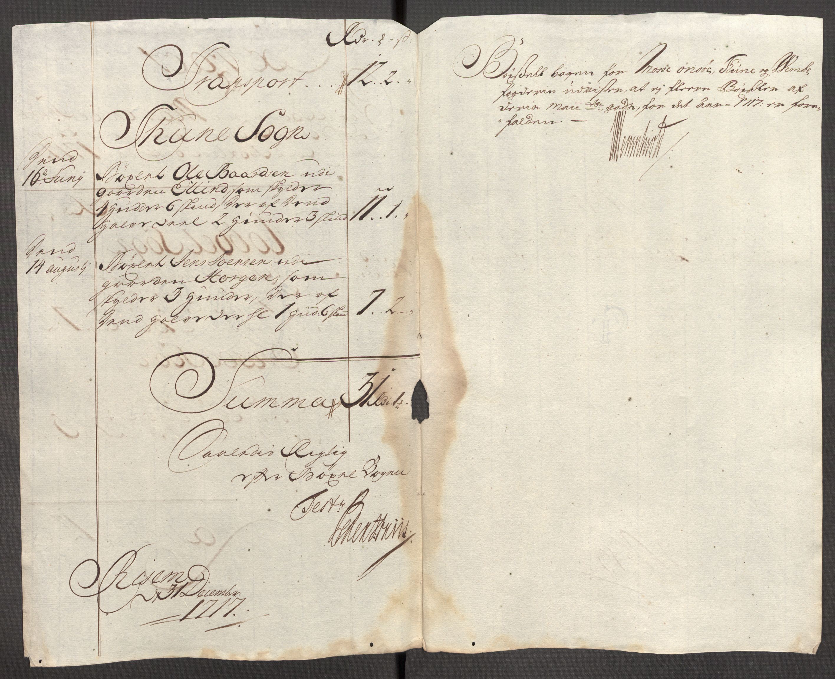 Rentekammeret inntil 1814, Reviderte regnskaper, Fogderegnskap, AV/RA-EA-4092/R04/L0141: Fogderegnskap Moss, Onsøy, Tune, Veme og Åbygge, 1717, s. 113