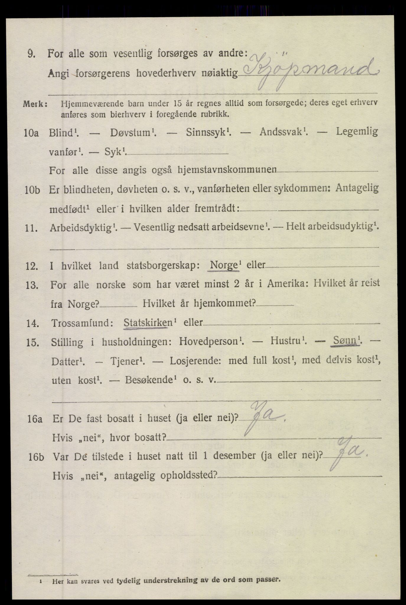 SAK, Folketelling 1920 for 0920 Øyestad herred, 1920, s. 2995