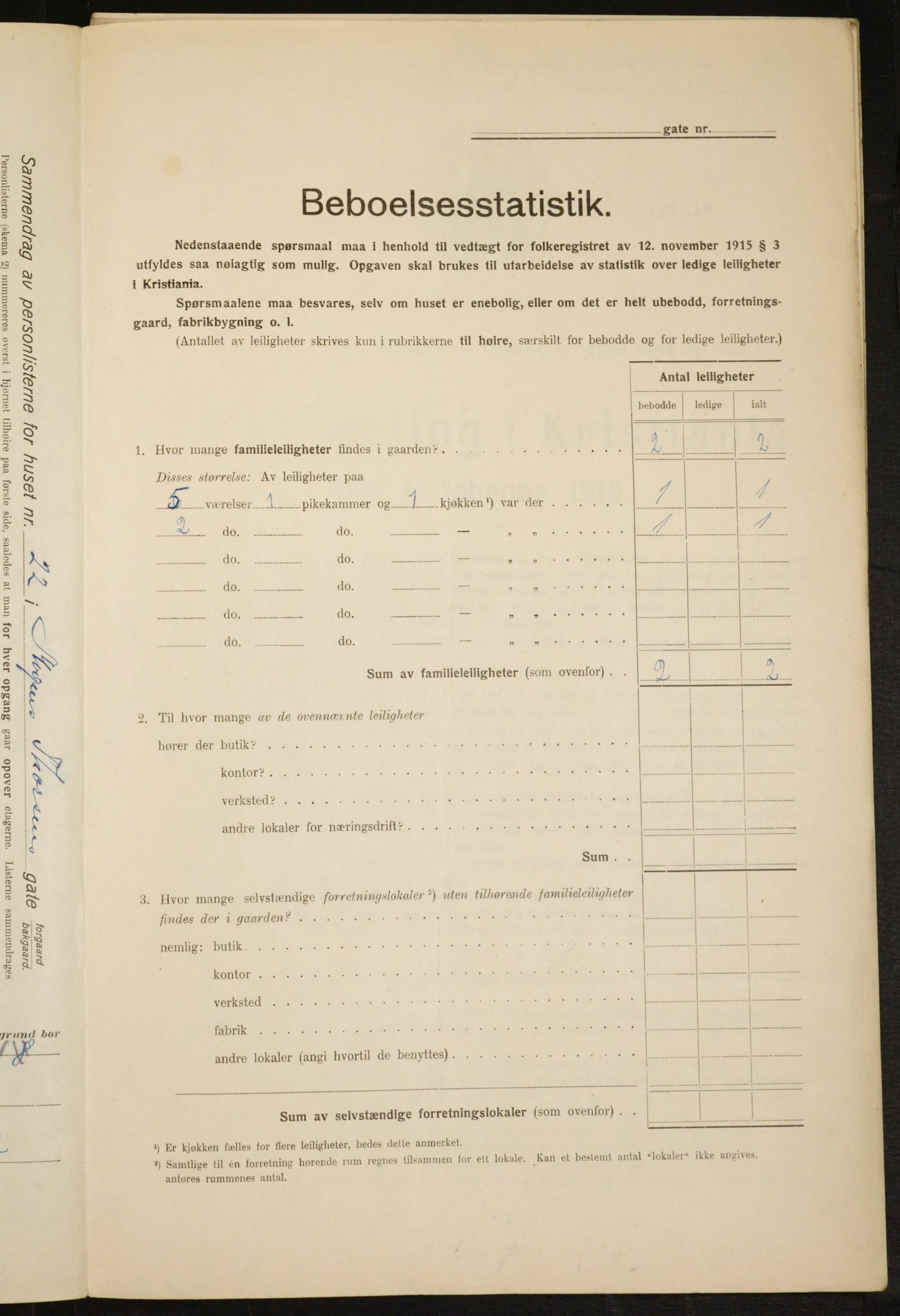 OBA, Kommunal folketelling 1.2.1916 for Kristiania, 1916, s. 67301
