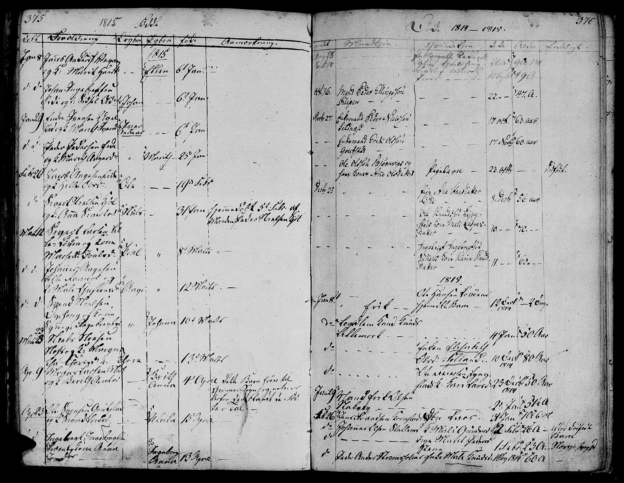 Ministerialprotokoller, klokkerbøker og fødselsregistre - Møre og Romsdal, SAT/A-1454/570/L0830: Ministerialbok nr. 570A04, 1789-1819, s. 375-376