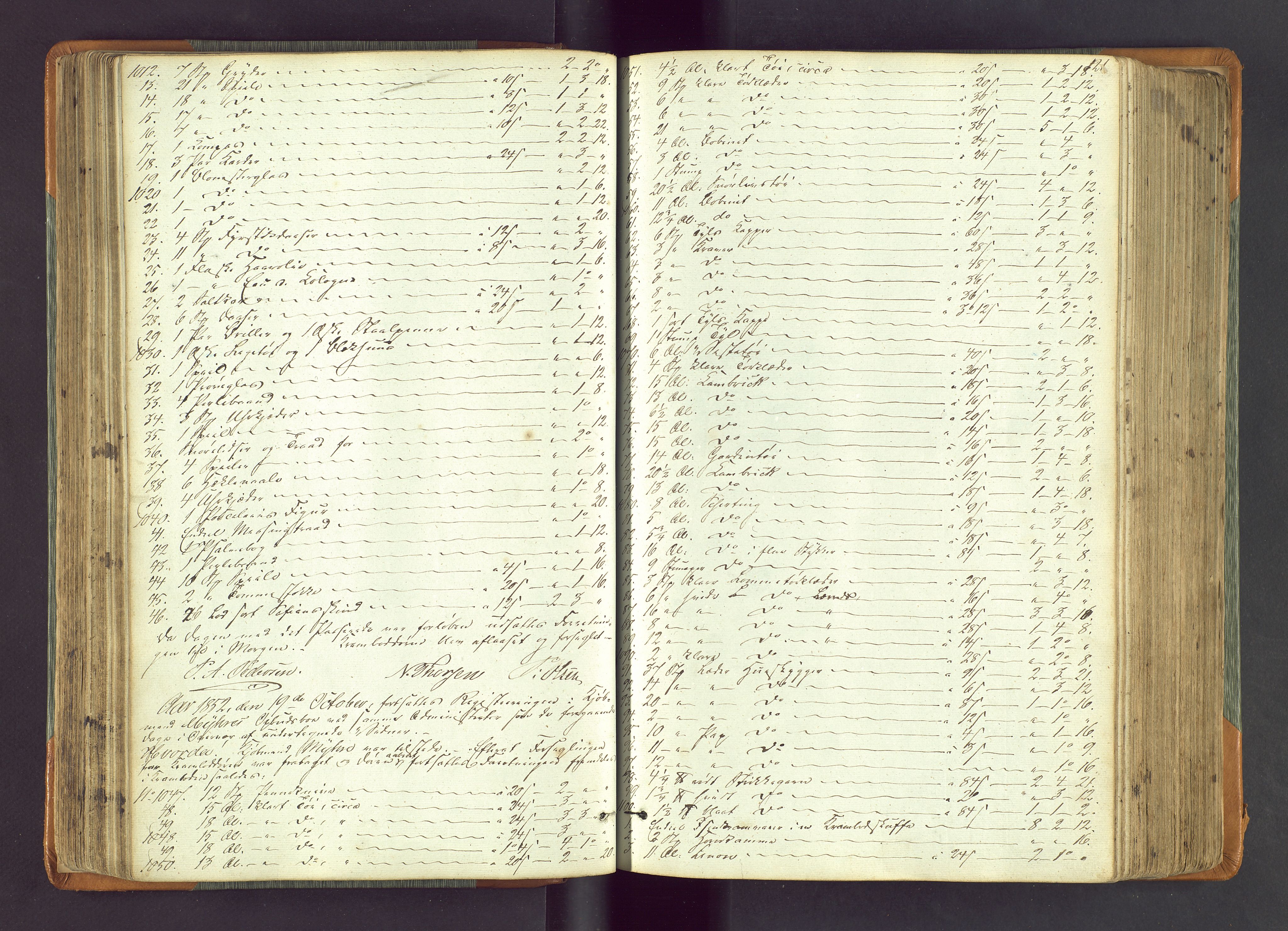 Stavanger byfogd, AV/SAST-A-101408/001/5/50/503BA/L0002: Registreringsprotokoll, 1846-1864, s. 121