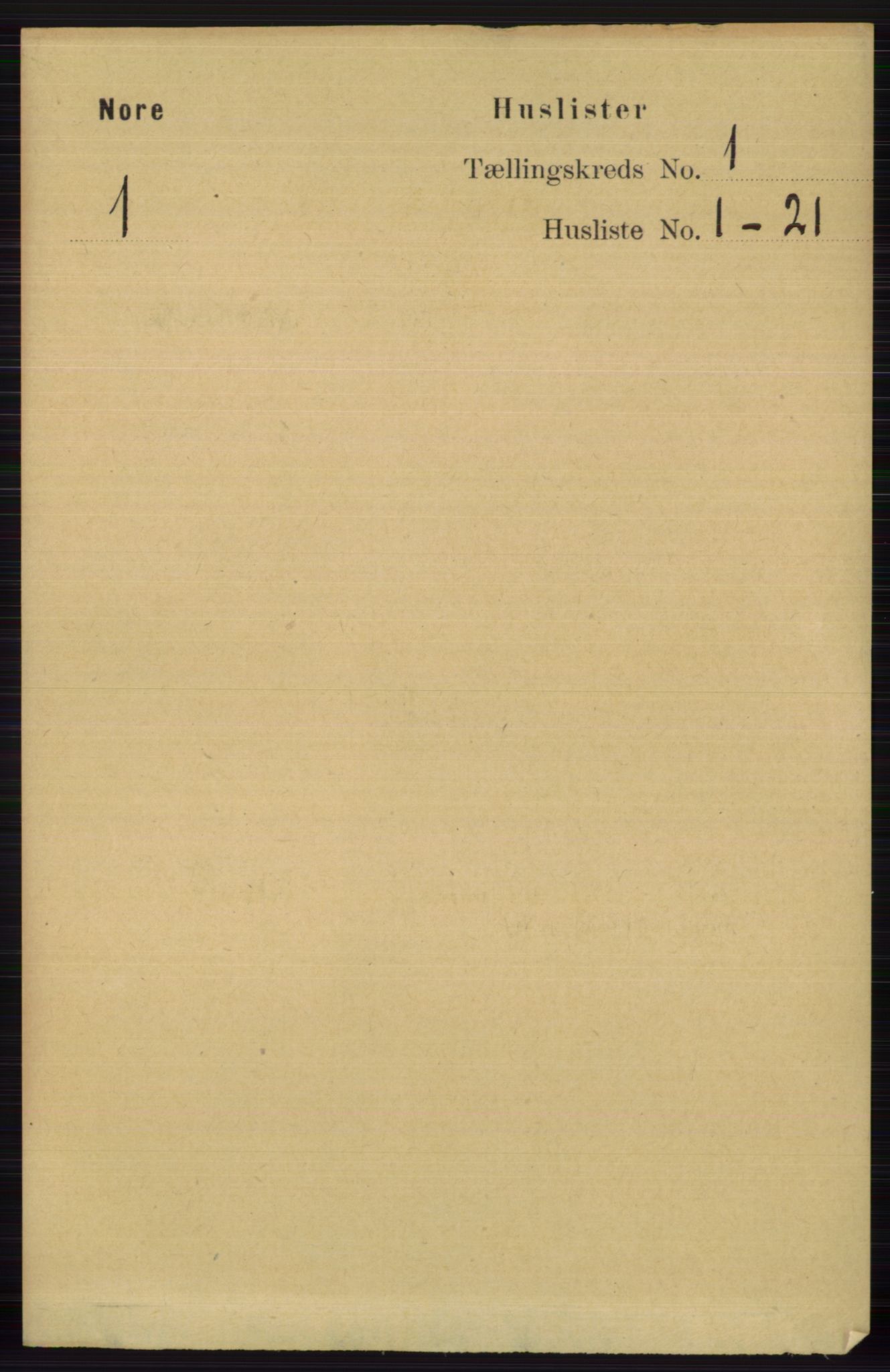 RA, Folketelling 1891 for 0633 Nore herred, 1891, s. 32