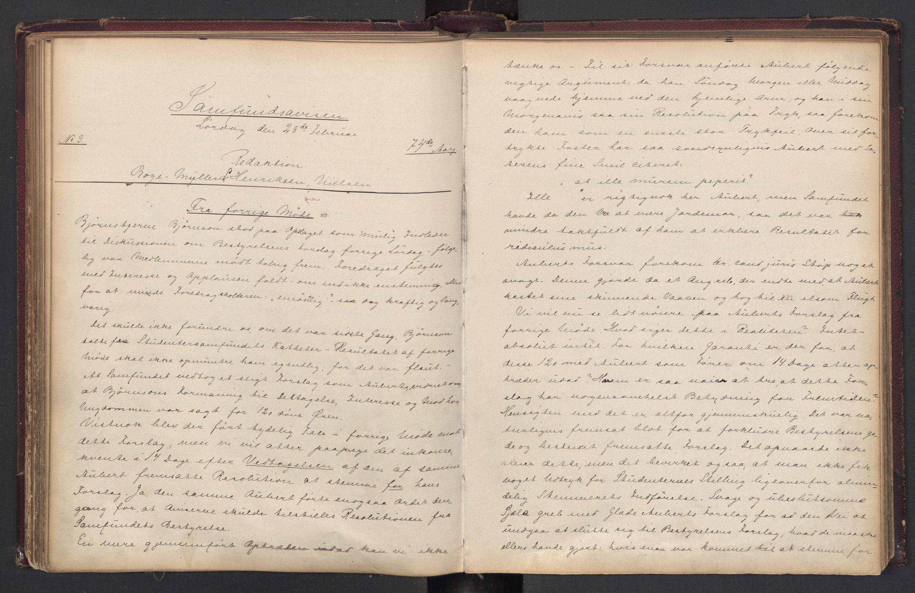 Det Norske Studentersamfund, AV/RA-PA-1322/X/Xa/L0013/0001: -- / Samfundsbladet, 1888-1892, s. 147