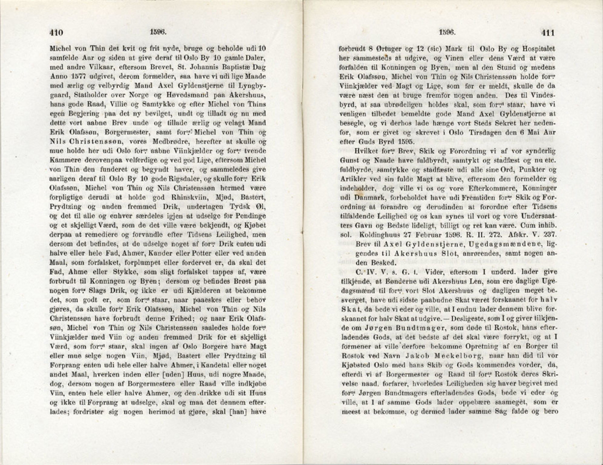 Publikasjoner utgitt av Det Norske Historiske Kildeskriftfond, PUBL/-/-/-: Norske Rigs-Registranter, bind 3, 1588-1602, s. 410-411