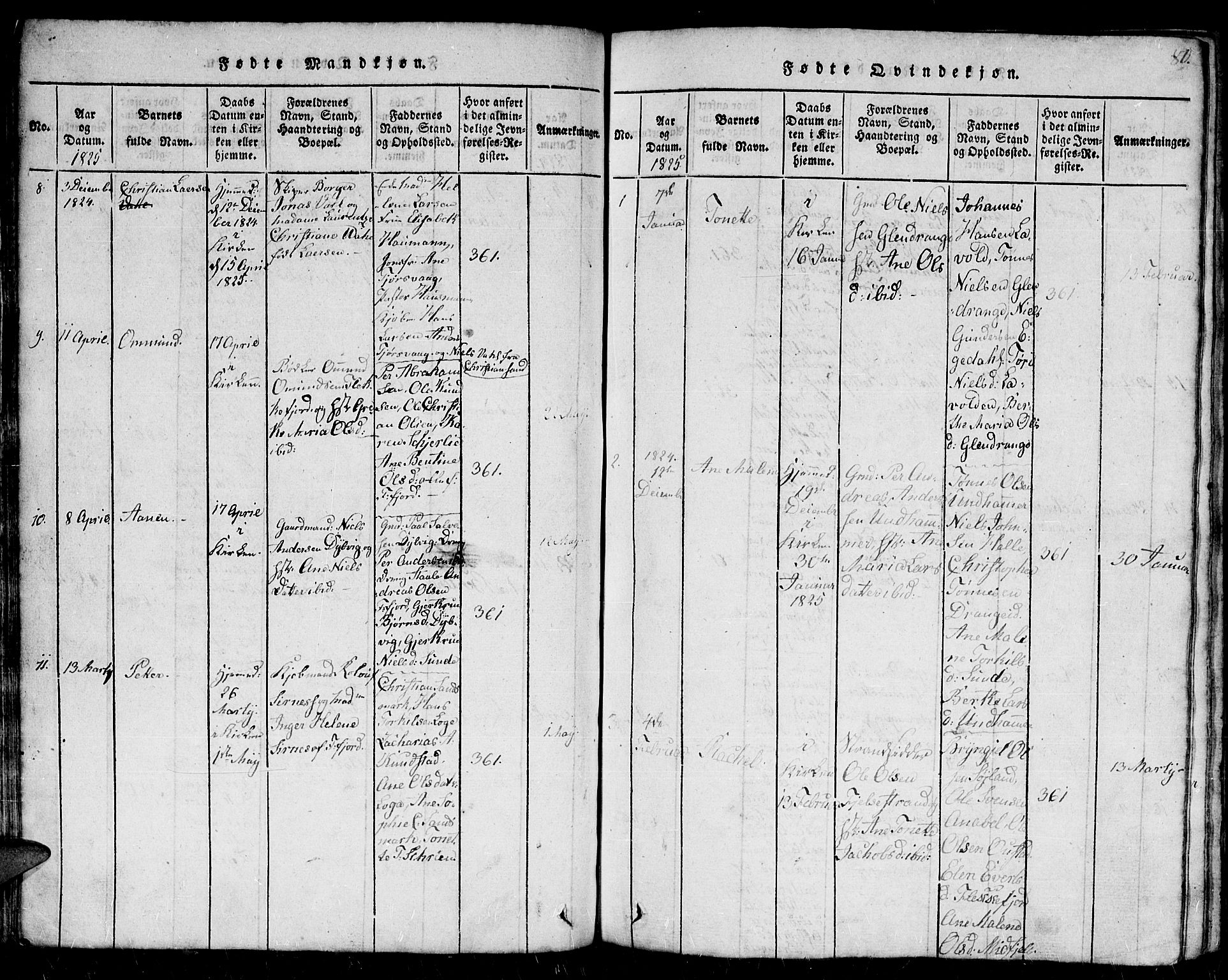 Flekkefjord sokneprestkontor, AV/SAK-1111-0012/F/Fb/Fbc/L0003: Klokkerbok nr. B 3, 1815-1826, s. 80