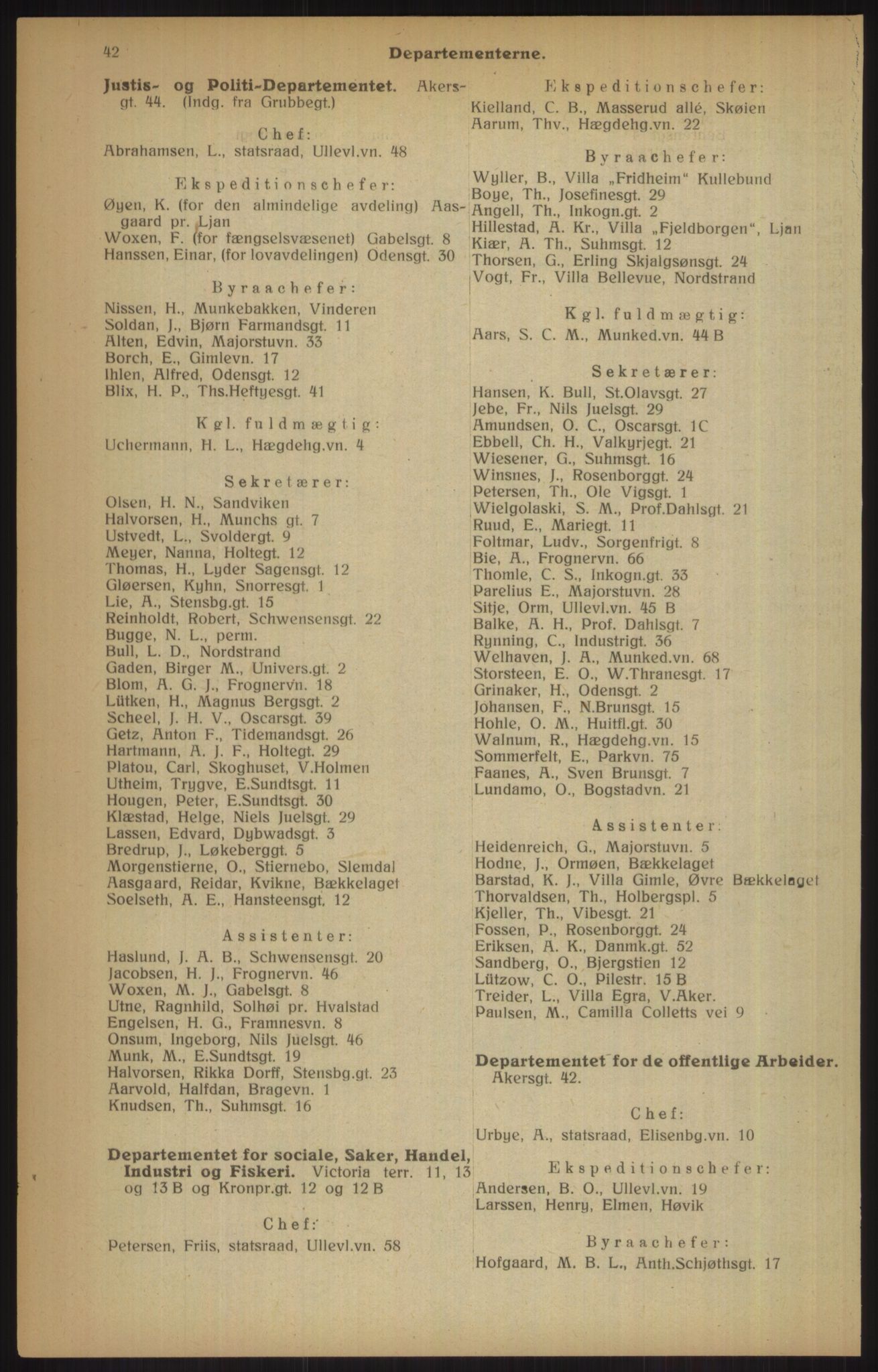 Kristiania/Oslo adressebok, PUBL/-, 1915, s. 42
