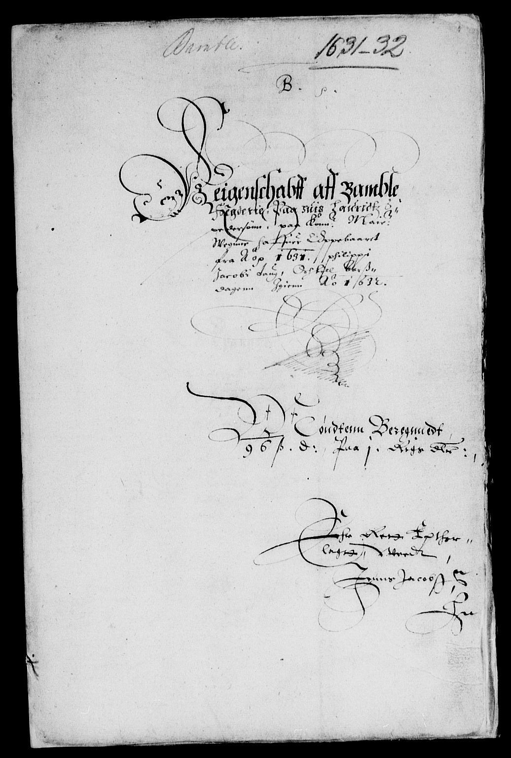 Rentekammeret inntil 1814, Reviderte regnskaper, Lensregnskaper, AV/RA-EA-5023/R/Rb/Rbp/L0015: Bratsberg len, 1630-1633