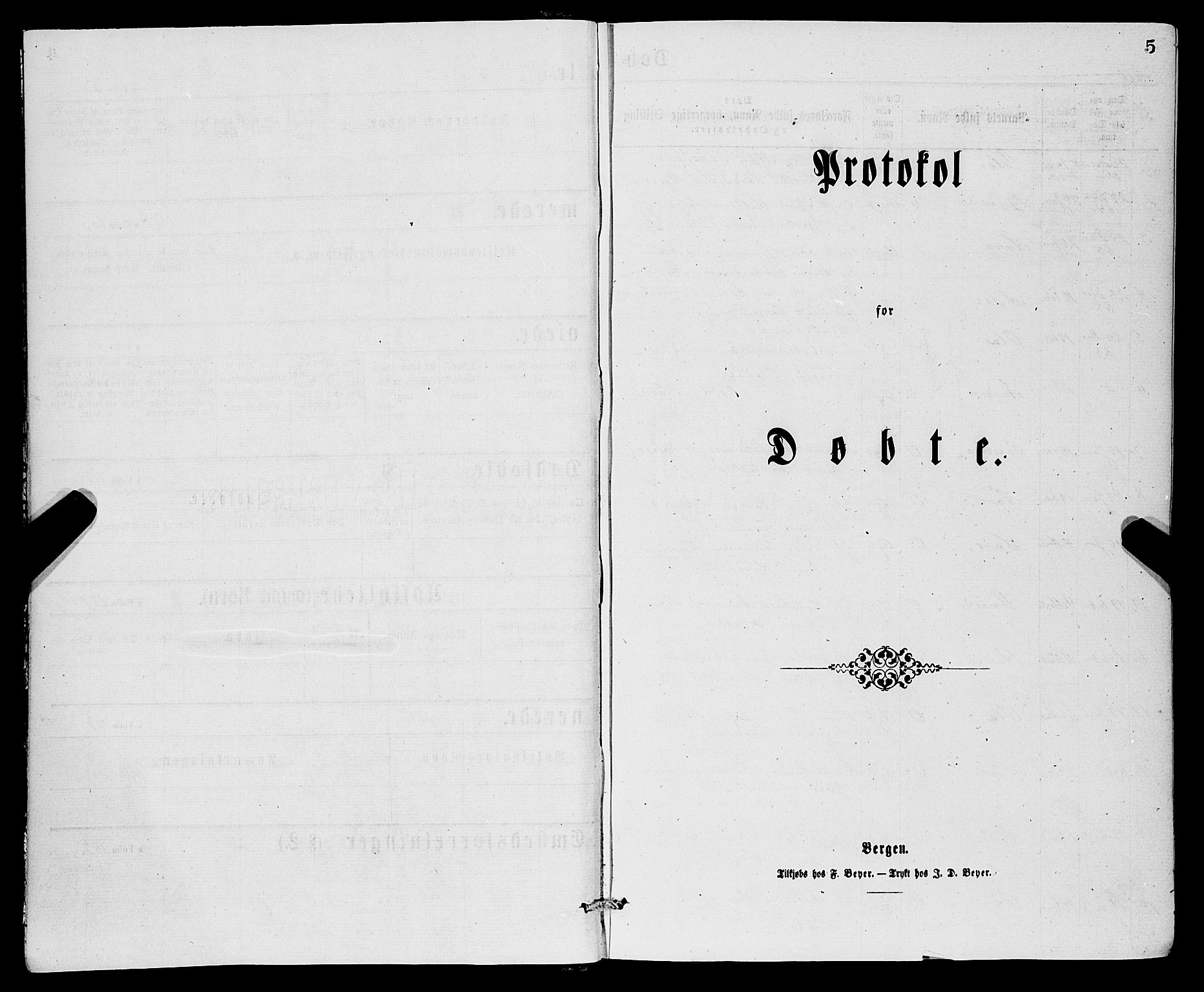 Vossestrand Sokneprestembete, SAB/A-79101/H/Haa: Ministerialbok nr. A 1, 1866-1877, s. 5