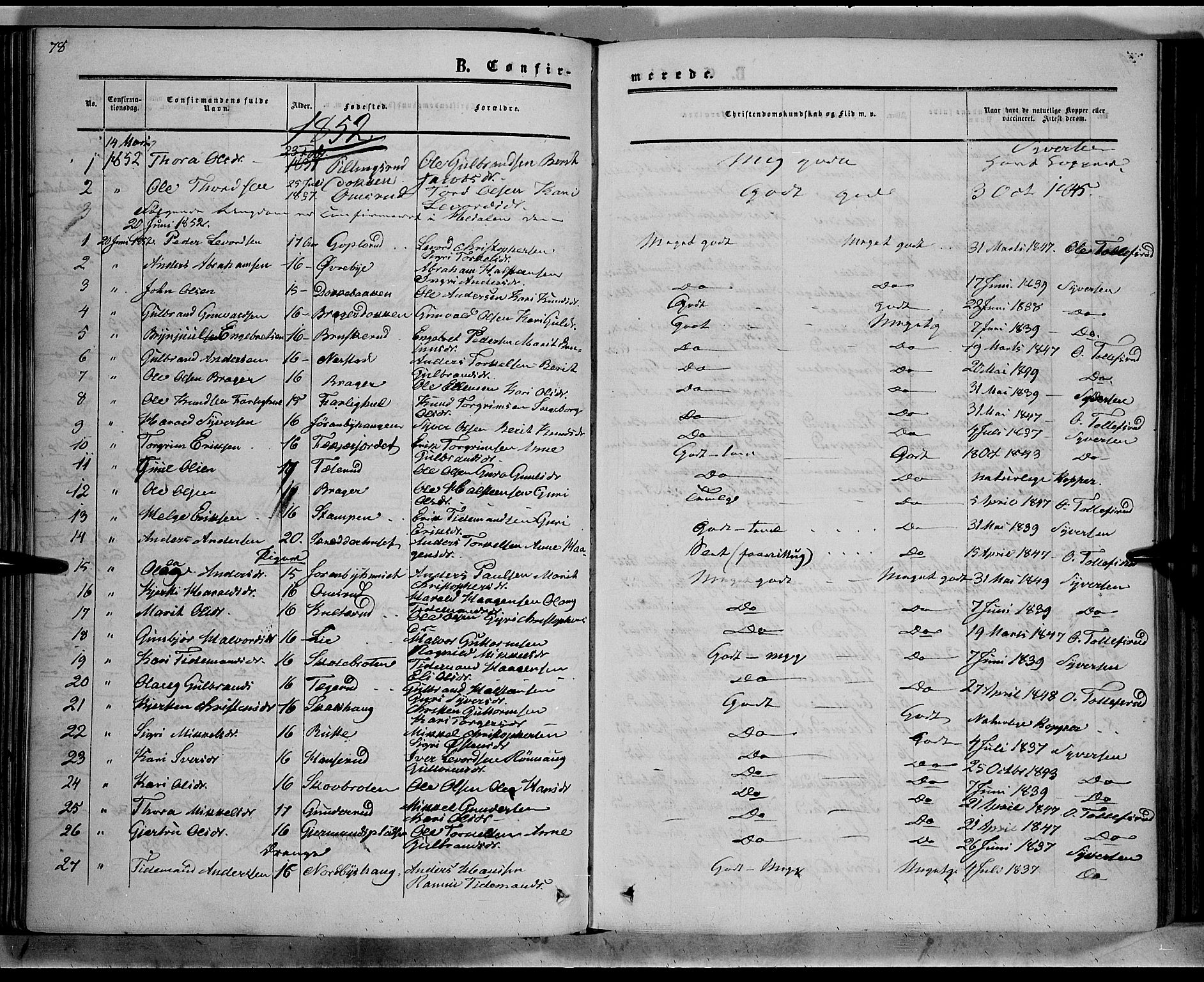 Sør-Aurdal prestekontor, AV/SAH-PREST-128/H/Ha/Haa/L0007: Ministerialbok nr. 7, 1849-1876, s. 78