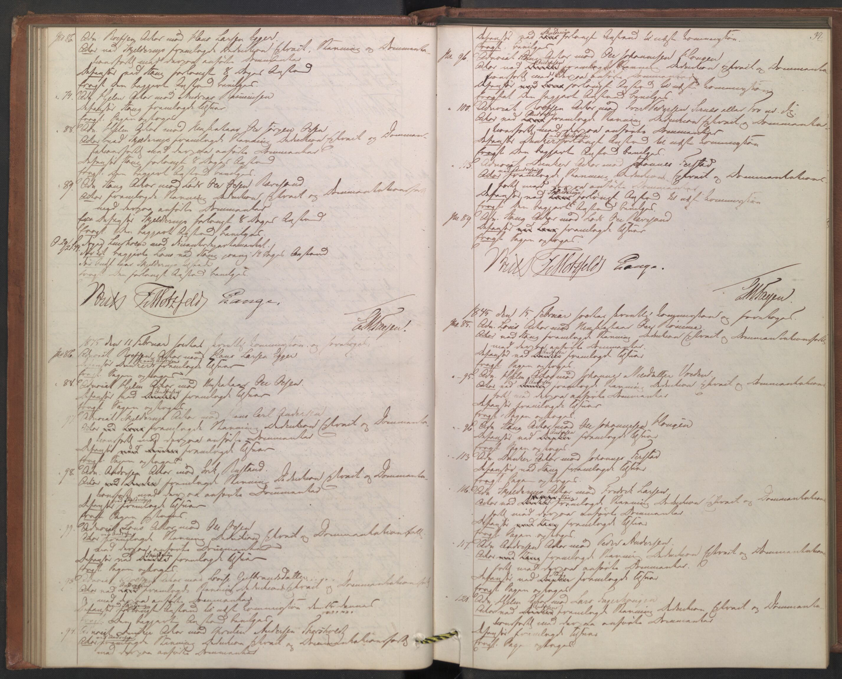 Høyesterett, AV/RA-S-1002/E/Ef/L0007: Protokoll over saker som gikk til skriftlig behandling, 1843-1848, s. 38b-39a