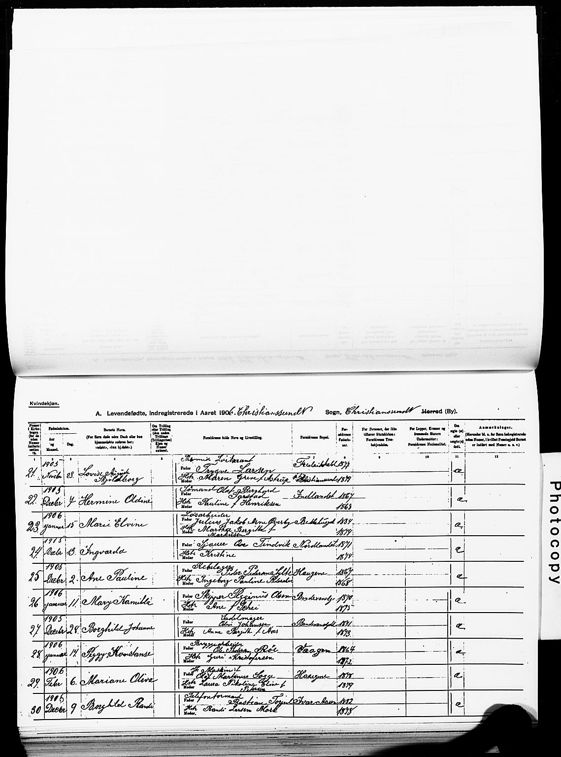 Ministerialprotokoller, klokkerbøker og fødselsregistre - Møre og Romsdal, AV/SAT-A-1454/572/L0858: Ministerialbok nr. 572D02, 1903-1912