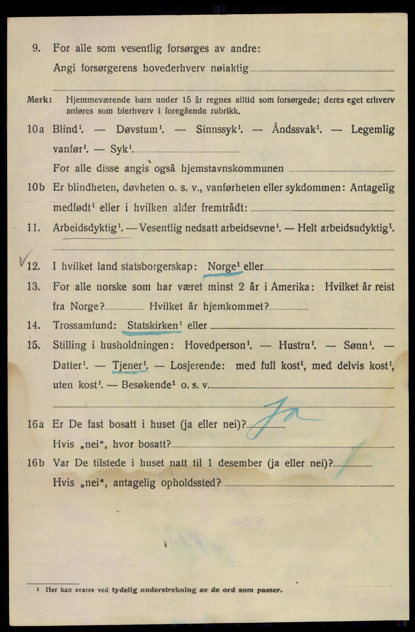 SAO, Folketelling 1920 for 0301 Kristiania kjøpstad, 1920, s. 656444