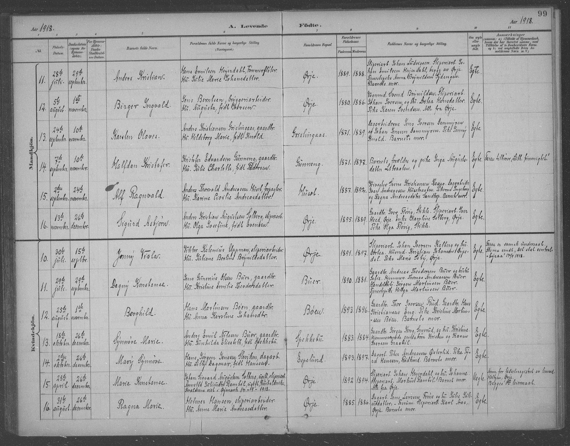 Aremark prestekontor Kirkebøker, AV/SAO-A-10899/F/Fb/L0005: Ministerialbok nr. II 5, 1895-1919, s. 99