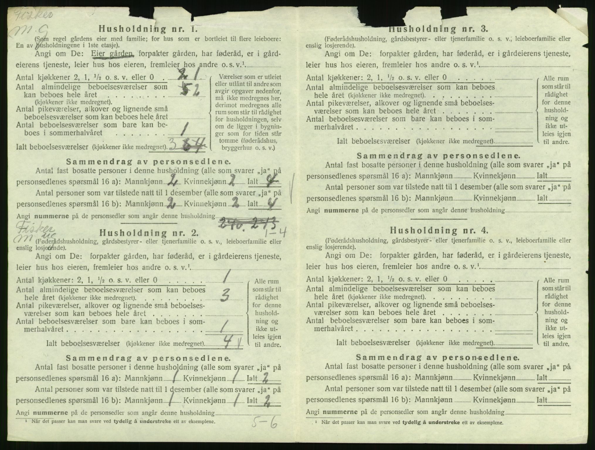 SAT, Folketelling 1920 for 1555 Grip herred, 1920, s. 107