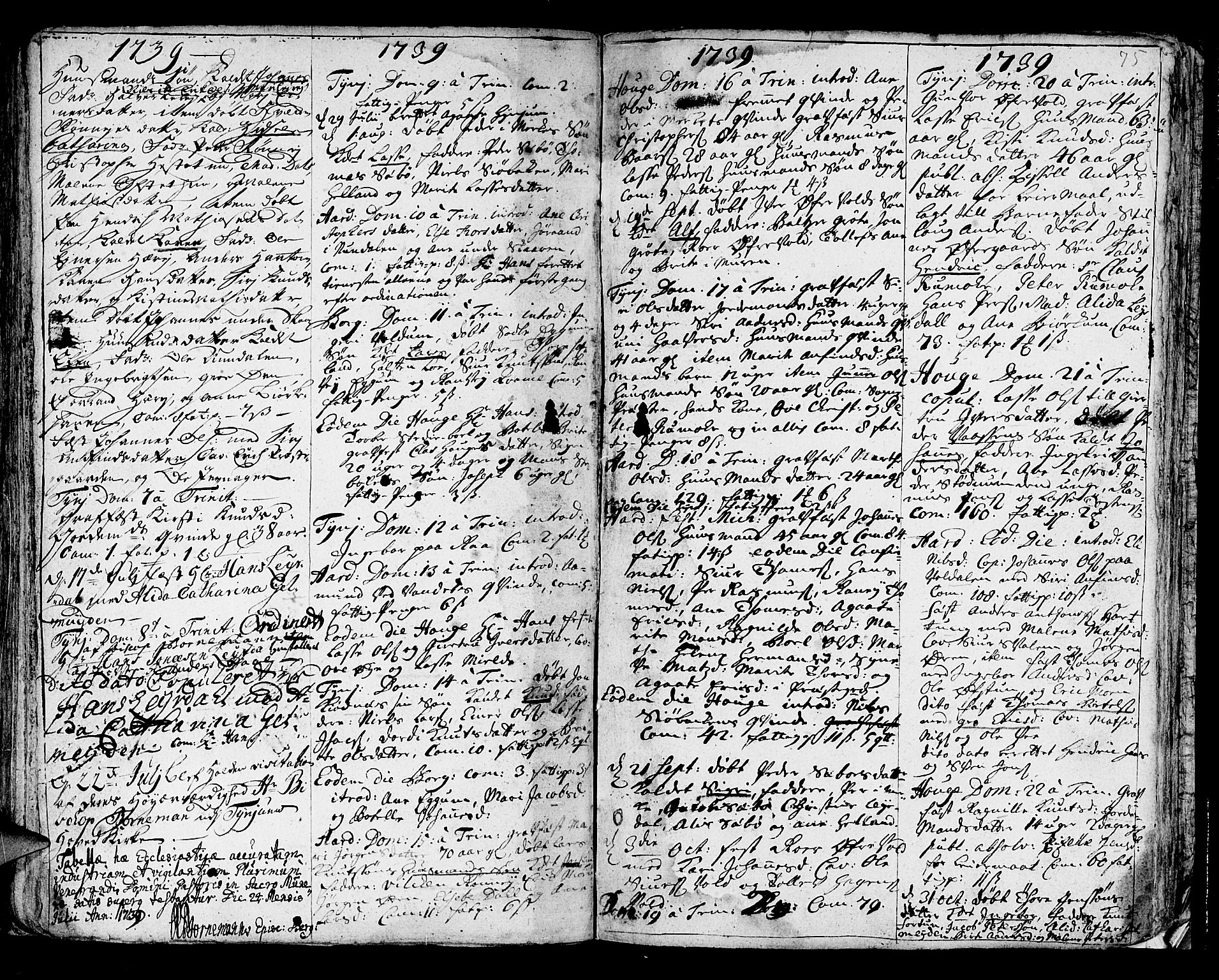 Lærdal sokneprestembete, SAB/A-81201: Ministerialbok nr. A 1, 1711-1752, s. 75