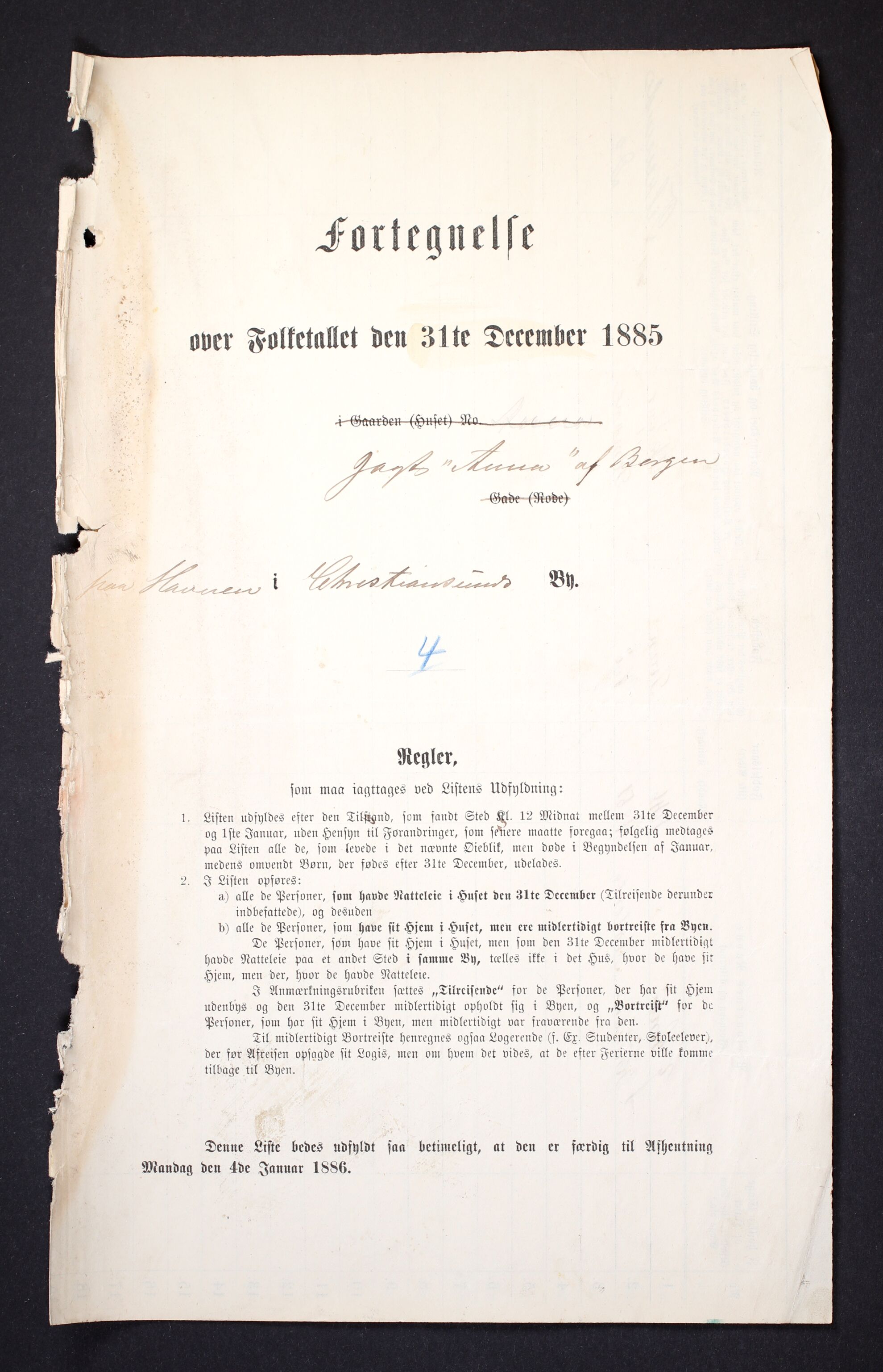 SAT, Folketelling 1885 for 1503 Kristiansund kjøpstad, 1885, s. 1564