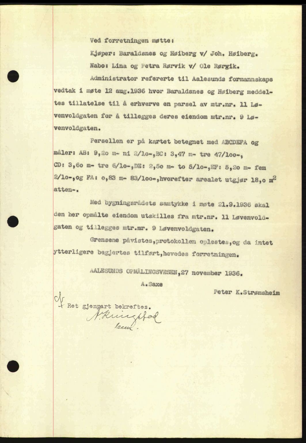Ålesund byfogd, AV/SAT-A-4384: Pantebok nr. 34 I, 1936-1938, Dagboknr: 115/1937