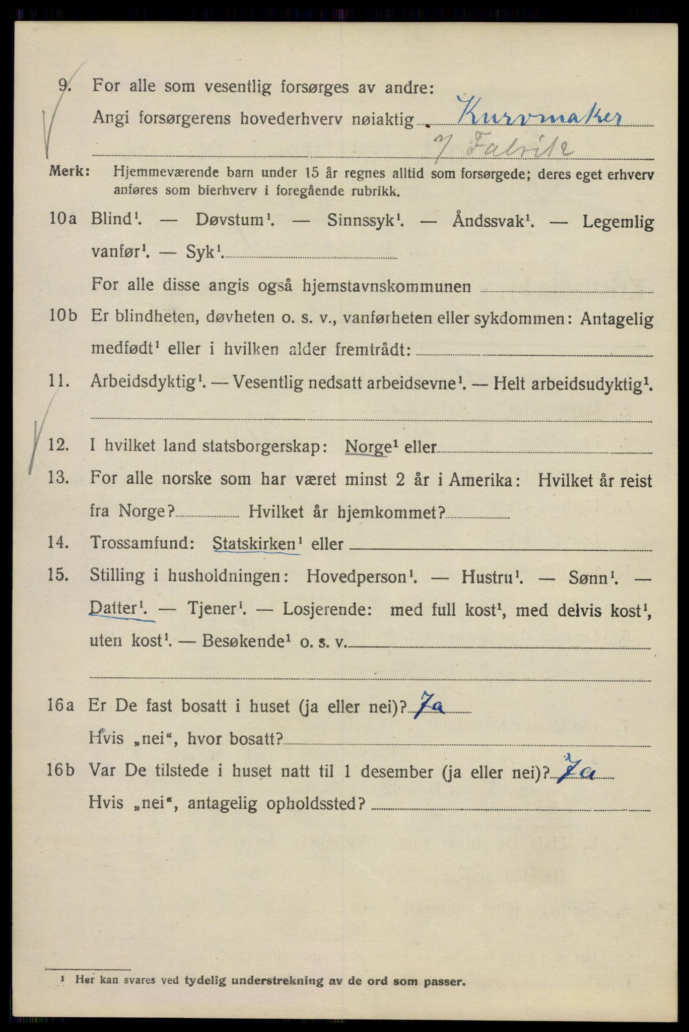 SAO, Folketelling 1920 for 0301 Kristiania kjøpstad, 1920, s. 569030