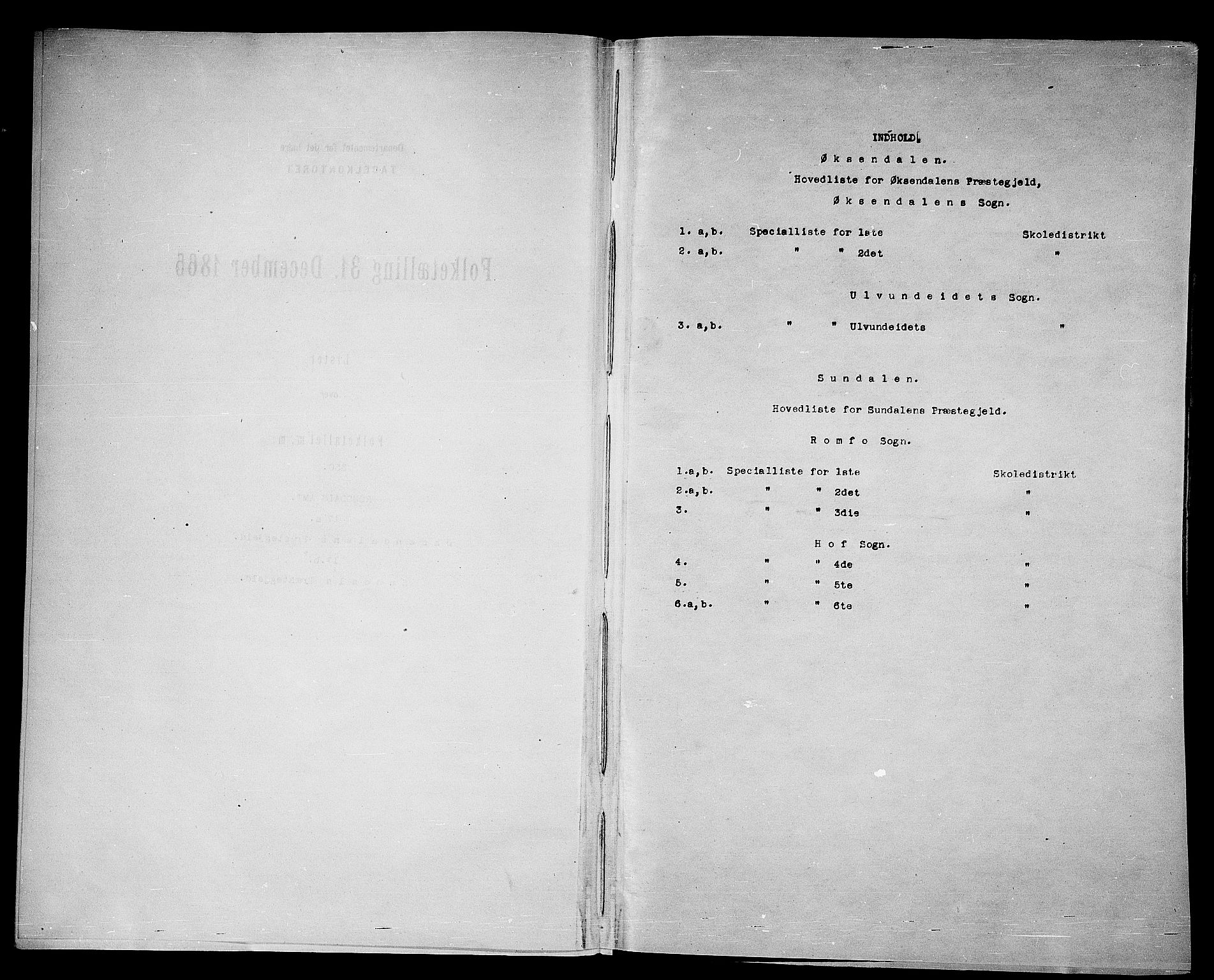 RA, Folketelling 1865 for 1561P Øksendal prestegjeld, 1865, s. 4