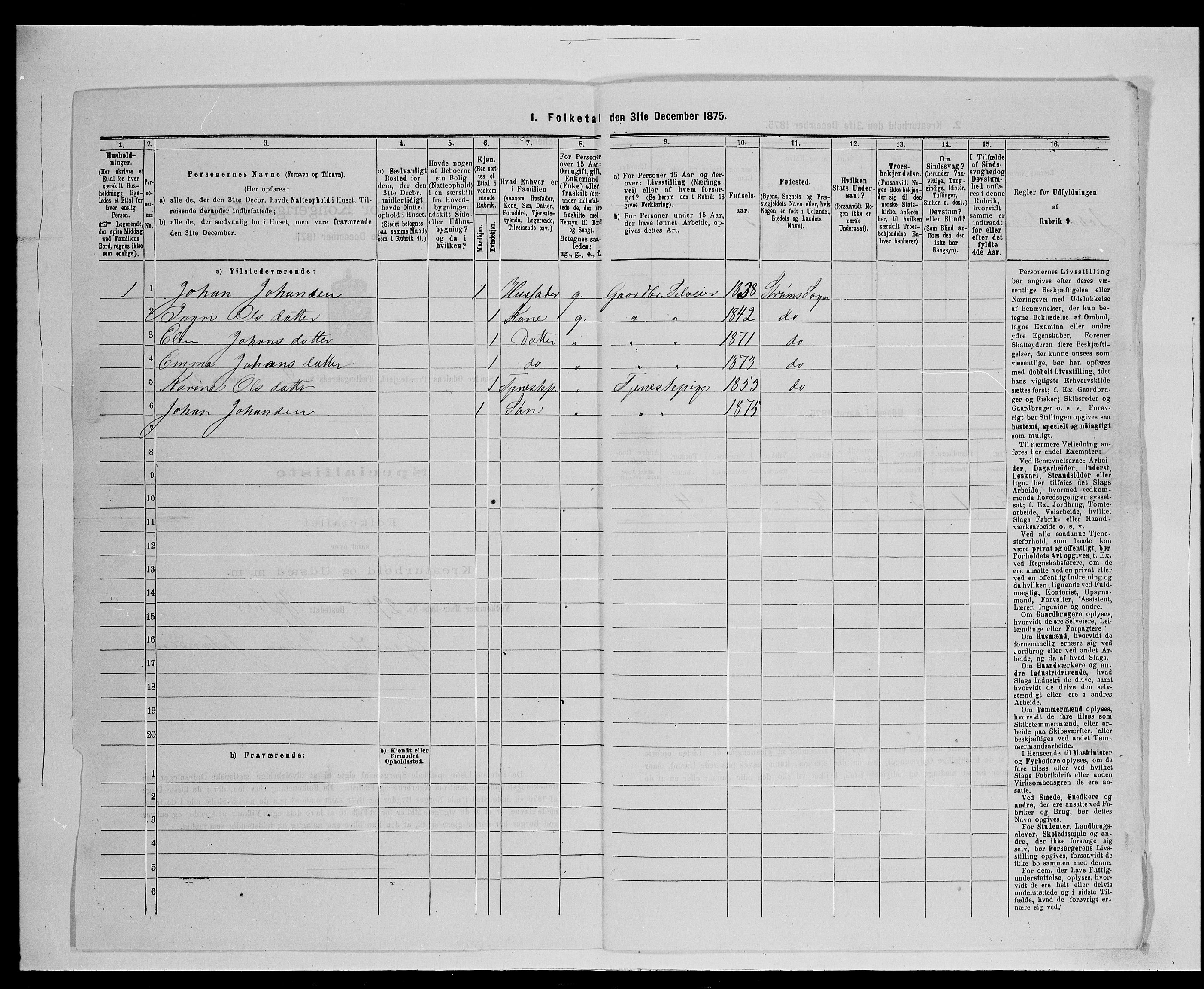 SAH, Folketelling 1875 for 0419P Sør-Odal prestegjeld, 1875, s. 983